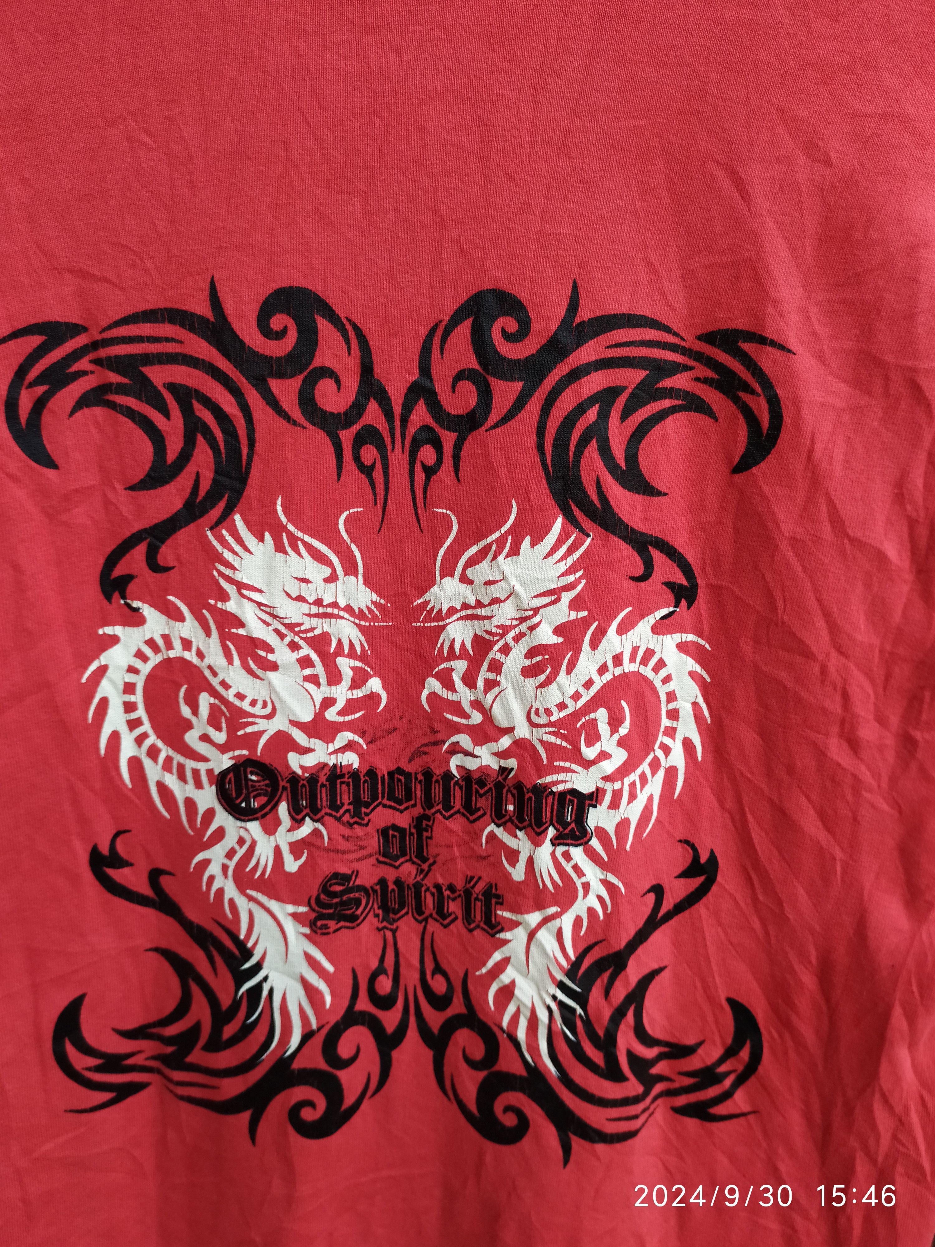 Beauty Beast × If Six Was Nine × Japanese Brand Vintage Hill CropTribal Dragon Long Sleeve Shirt Size US M / EU 48-50 / 2 - 3 Thumbnail