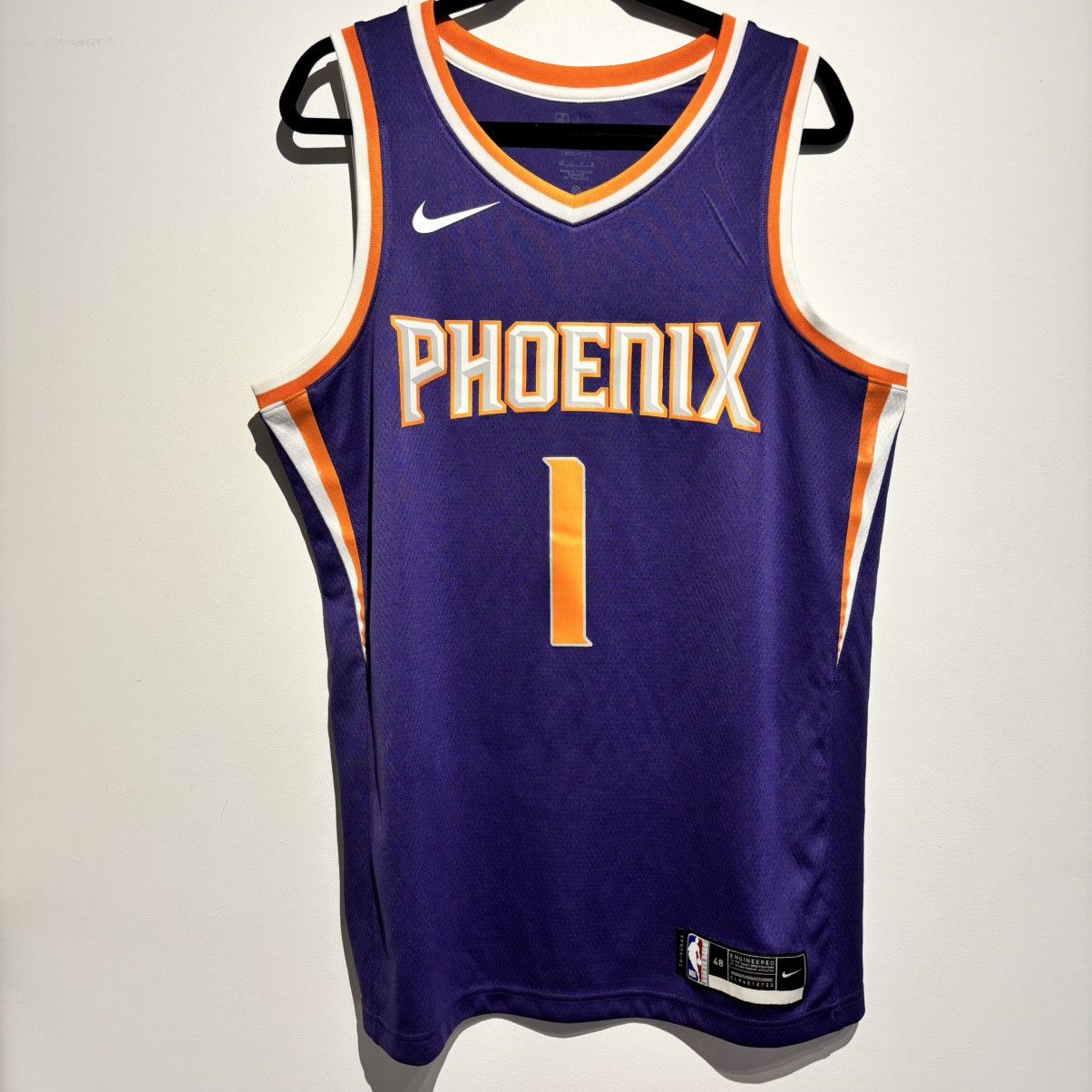 Nike Devin Booker Phoenix Suns Jersey Swingman Nike Icon NBA Size US L / EU 52-54 / 3 - 1 Thumbnail