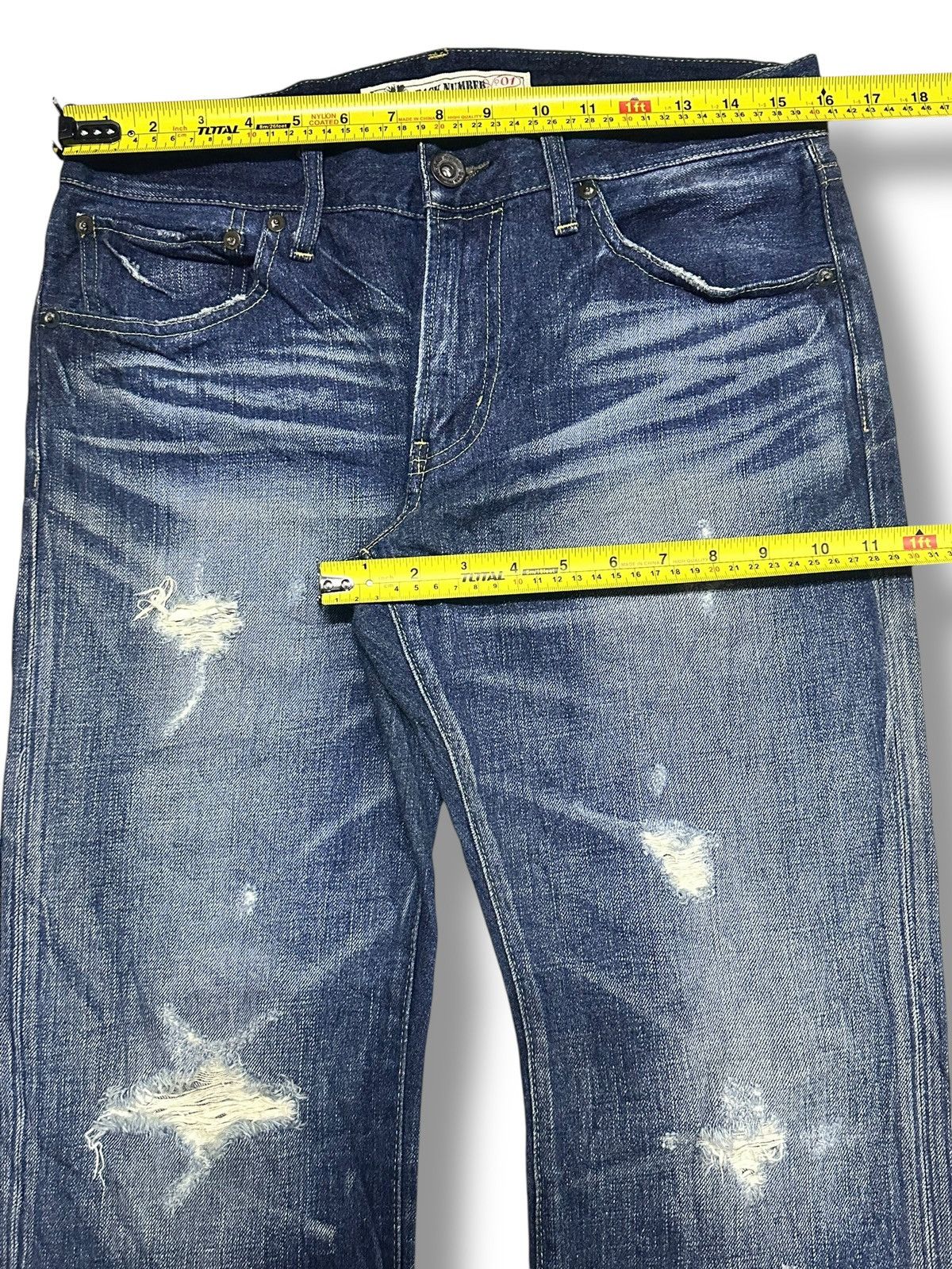 Japanese Brand Vintage Japan Distressed Jeans Baggy Style and Thunder Wash Size US 32 / EU 48 - 13 Thumbnail