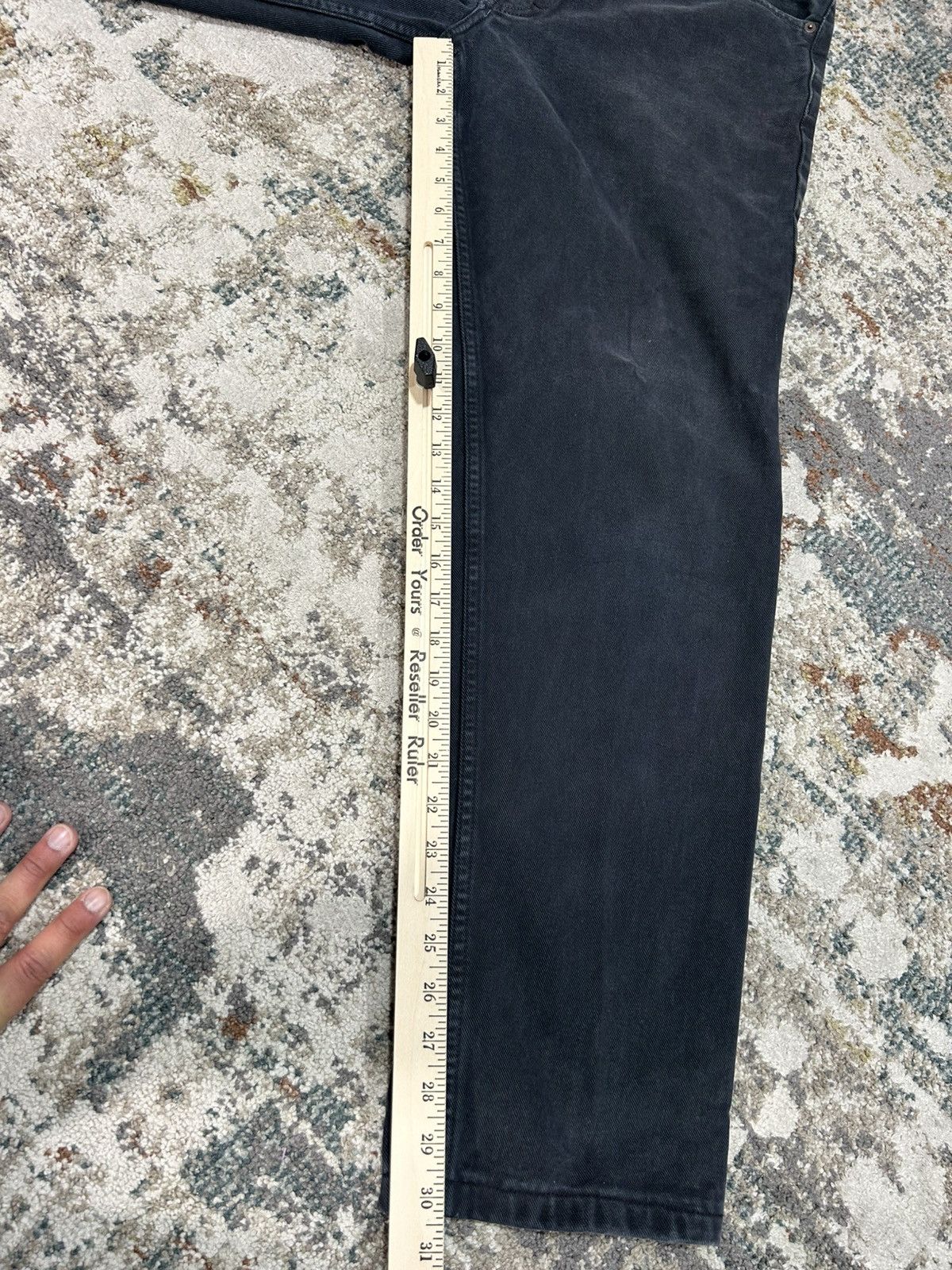 Calvin Klein Vintage Y2k Calvin Klein Black Washed Straight Fit Jeans Size US 32 / EU 48 - 9 Thumbnail