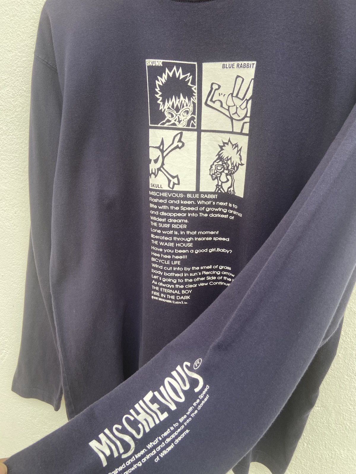 Japanese Brand 🔥 Mischievous t shirt long sleeve art fashion graffity Size US L / EU 52-54 / 3 - 4 Thumbnail