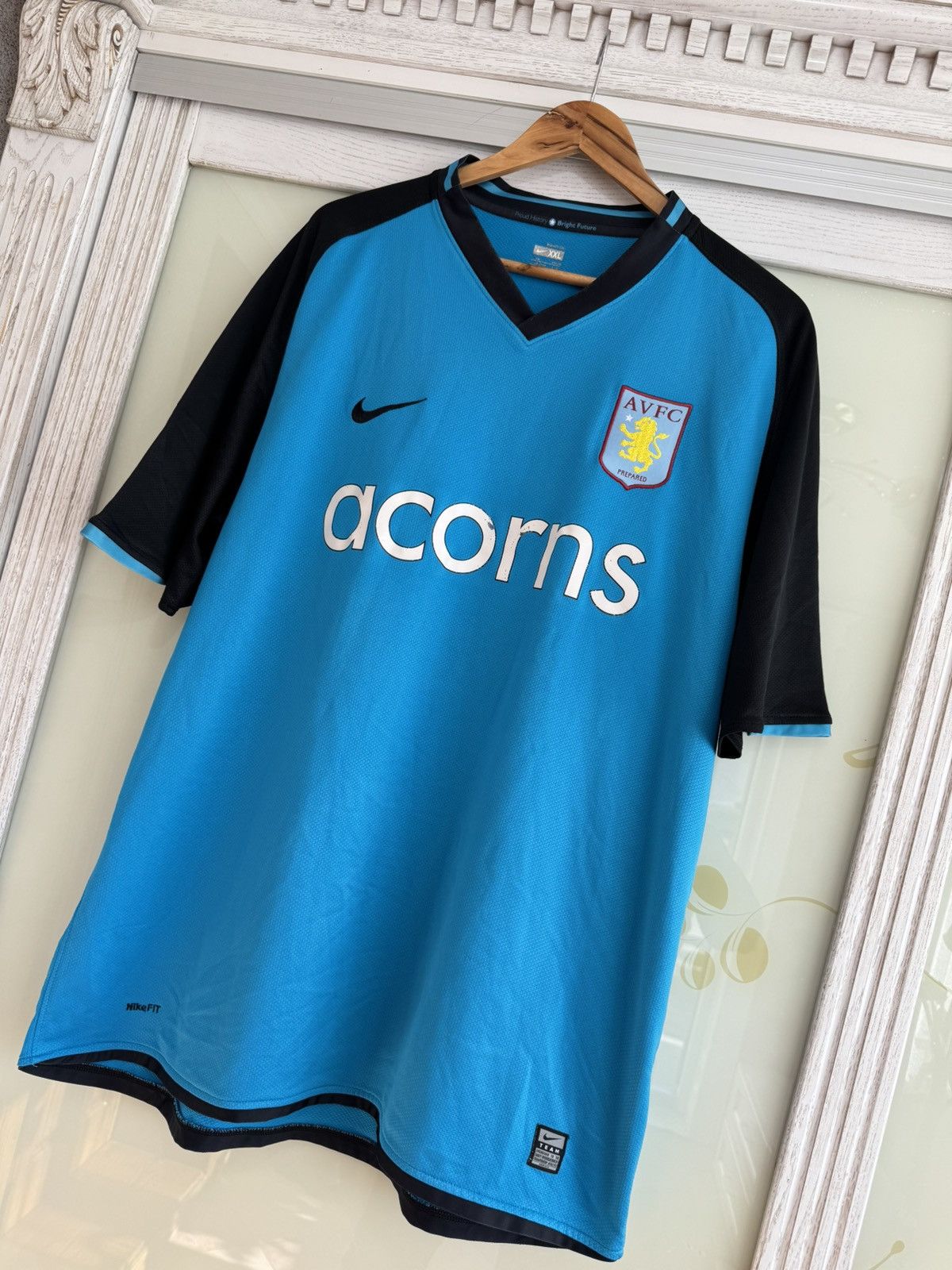 Nike × Vintage Vintage Aston Villa 2008-2009 Away Soccer Jersey Football Kit Size US XXL / EU 58 / 5 - 3 Thumbnail