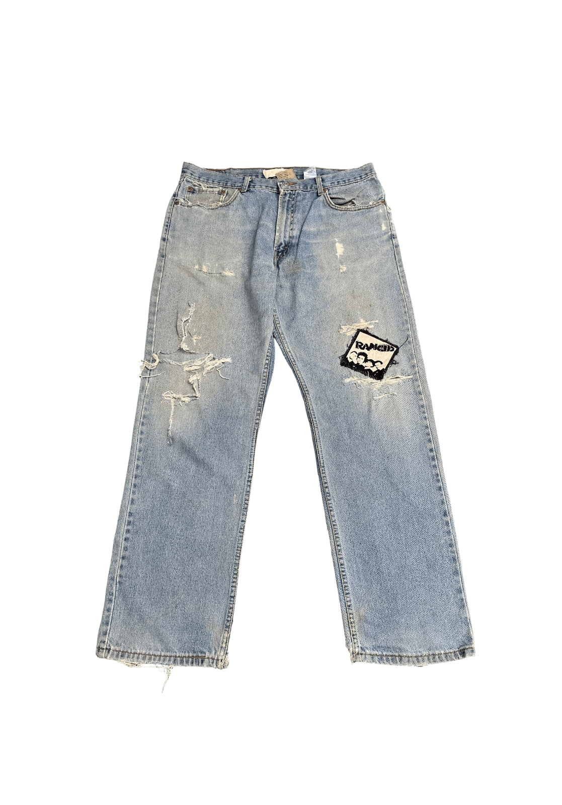 Levi's Vintage Levis 505 Regular fit Distressed Jeans - L33 Size US 39 - 1 Thumbnail
