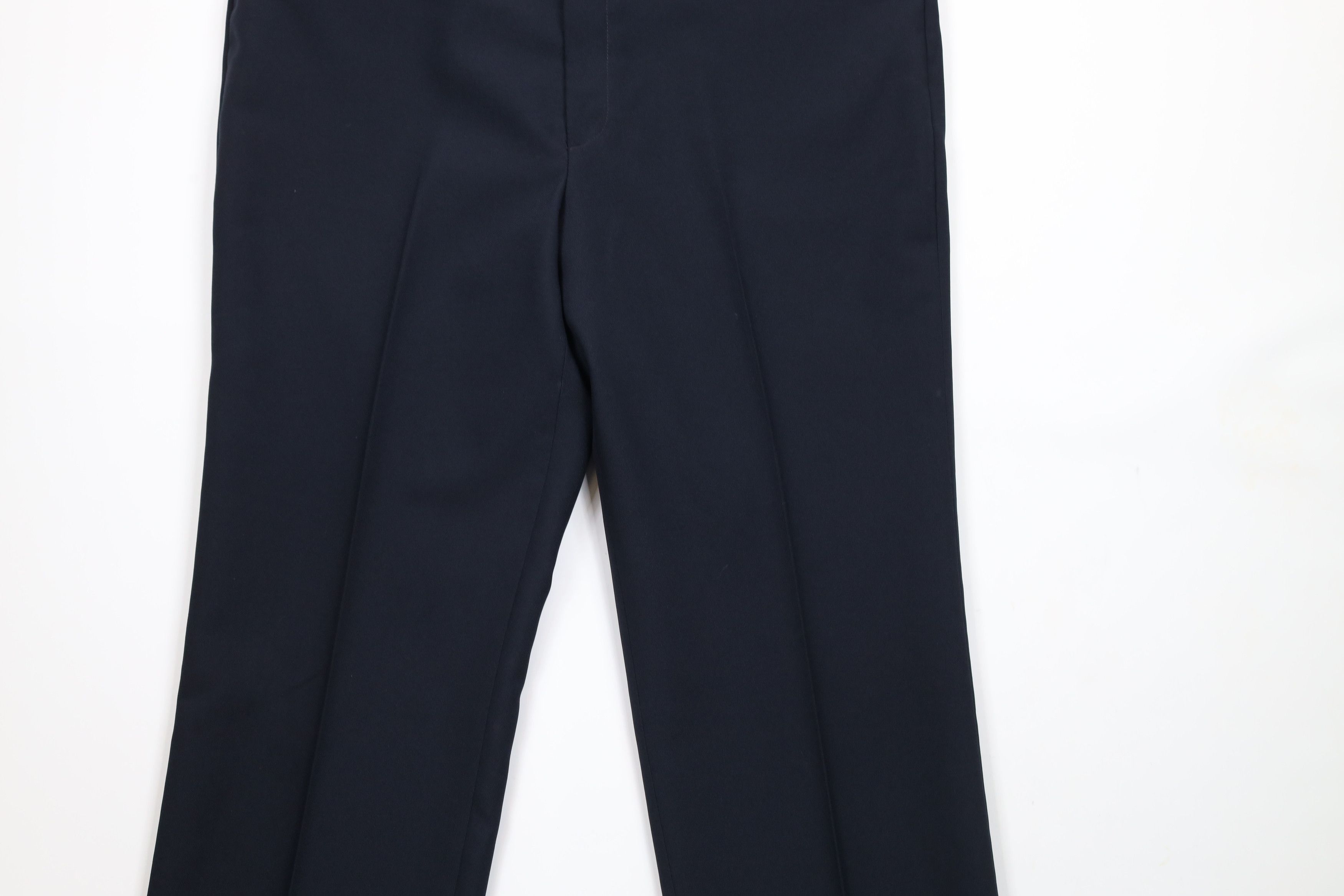 Vintage Vintage 70s Streetwear Wide Leg Chino Pants Navy Blue USA Size US 36 / EU 52 - 3 Thumbnail