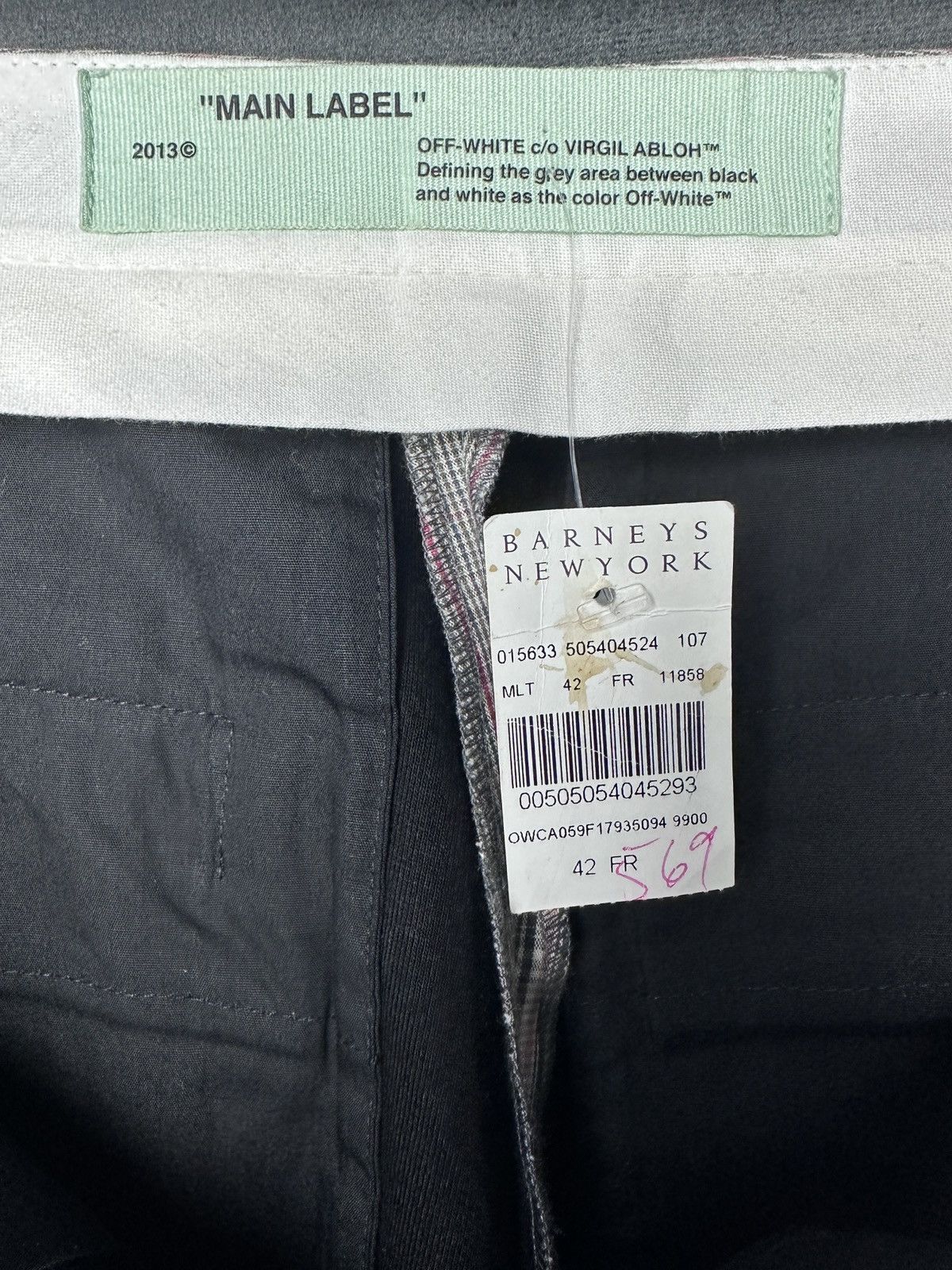 Off-White Off White by Virgil Abloh Charlie B Glen Plaid Flare Pants Size 30" / US 8 / IT 44 - 2 Thumbnail