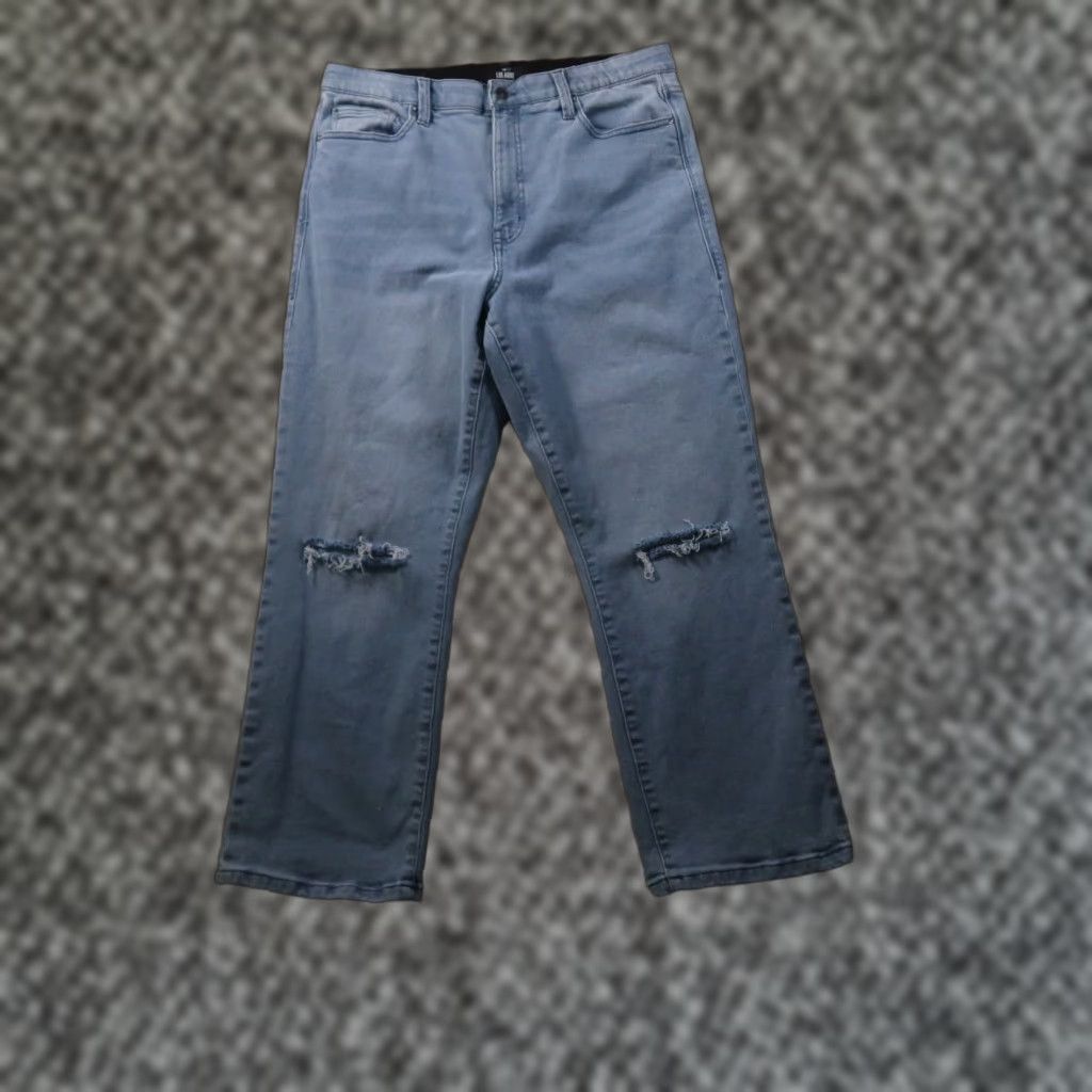 Vintage VINTAGE not, LuLaRoe Jeans High Rise Women 32 Blue Denim Straight 5-Pocket Stretch Comfort Size 24" / US 00 / IT 34 - 1 Thumbnail