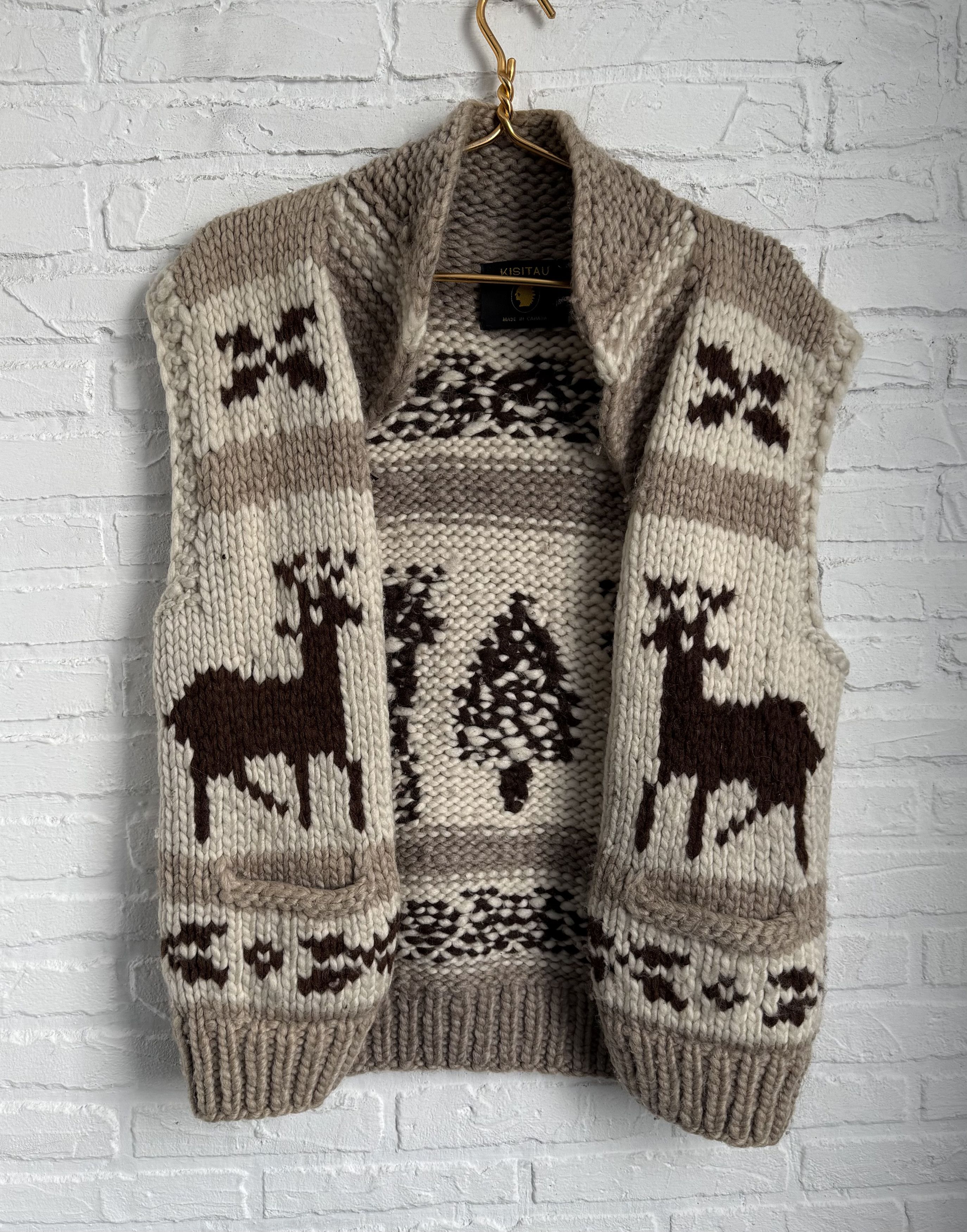 Vintage Vintage KISITAU wool hand knit vest Size US M / EU 48-50 / 2 - 2 Thumbnail