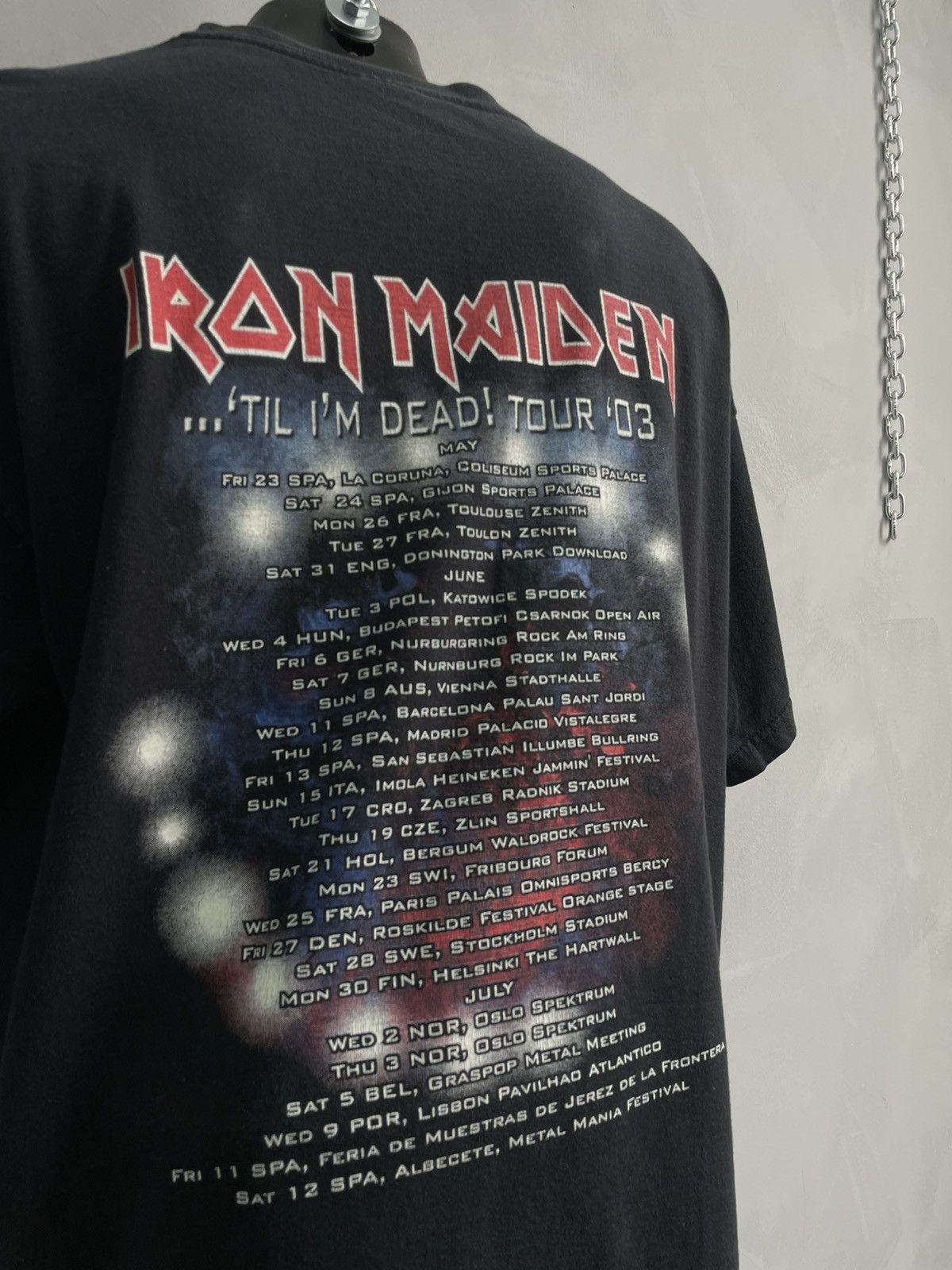 Iron Maiden Vintage 2003 Tour tee Iron Maiden t shirt Size US XL / EU 56 / 4 - 10 Thumbnail