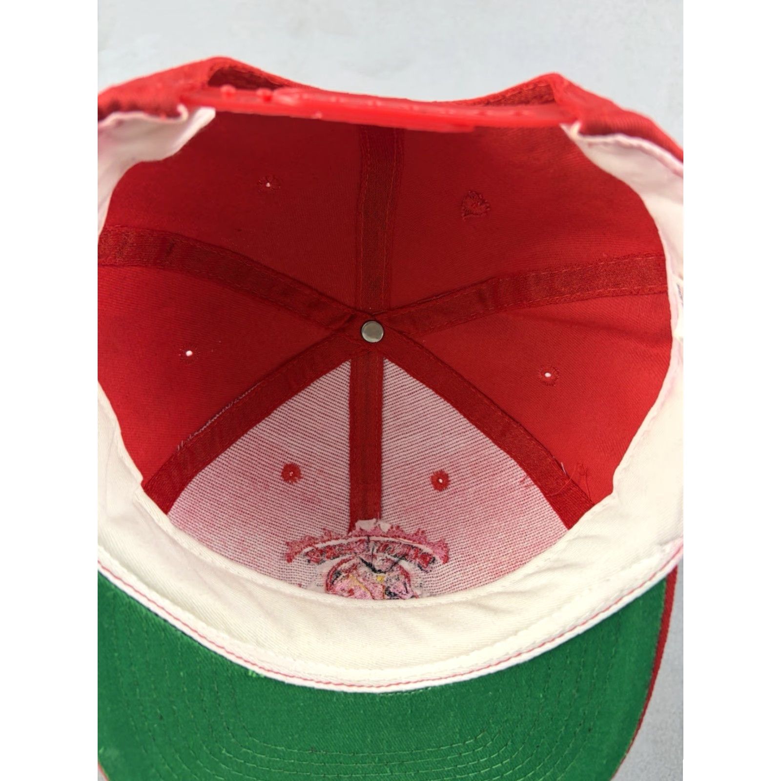 Vintage VINTAGE Dirty Dicks Hot Pepper Sauce Hat SnapBack Cap Red Embroidered 90s Red One Size Men Cotton Canvas Casual Snapback 90s Hat Mens Size ONE SIZE - 7 Thumbnail