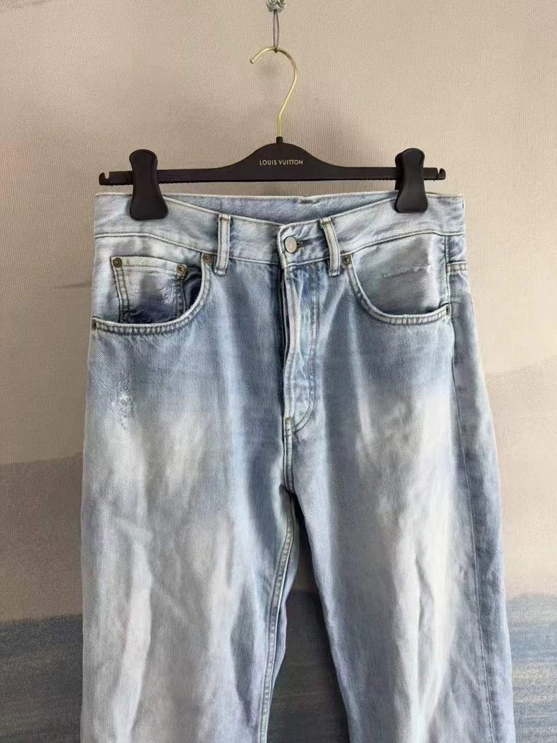 Acne Studios acne studios Washed blue leather jeans 2502-Nextarrow Size US 34 / EU 50 - 2 Thumbnail