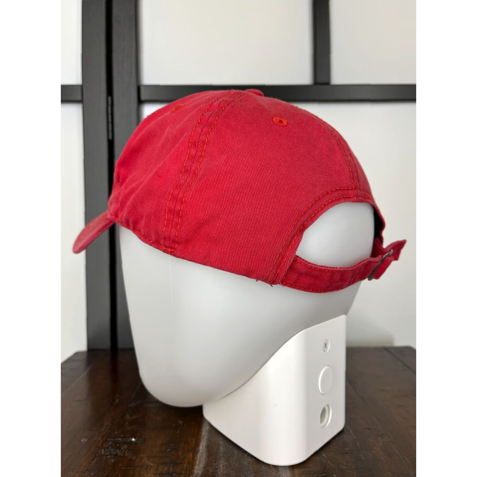 Disney Disney Mickey Mouse Hat Cap Strap Back One Size Red Cotton Twill Baseball Cap Disney Parks Authentic Adult Unisex Accessories Mens Womens Boys Girls Size ONE SIZE - 5 Thumbnail