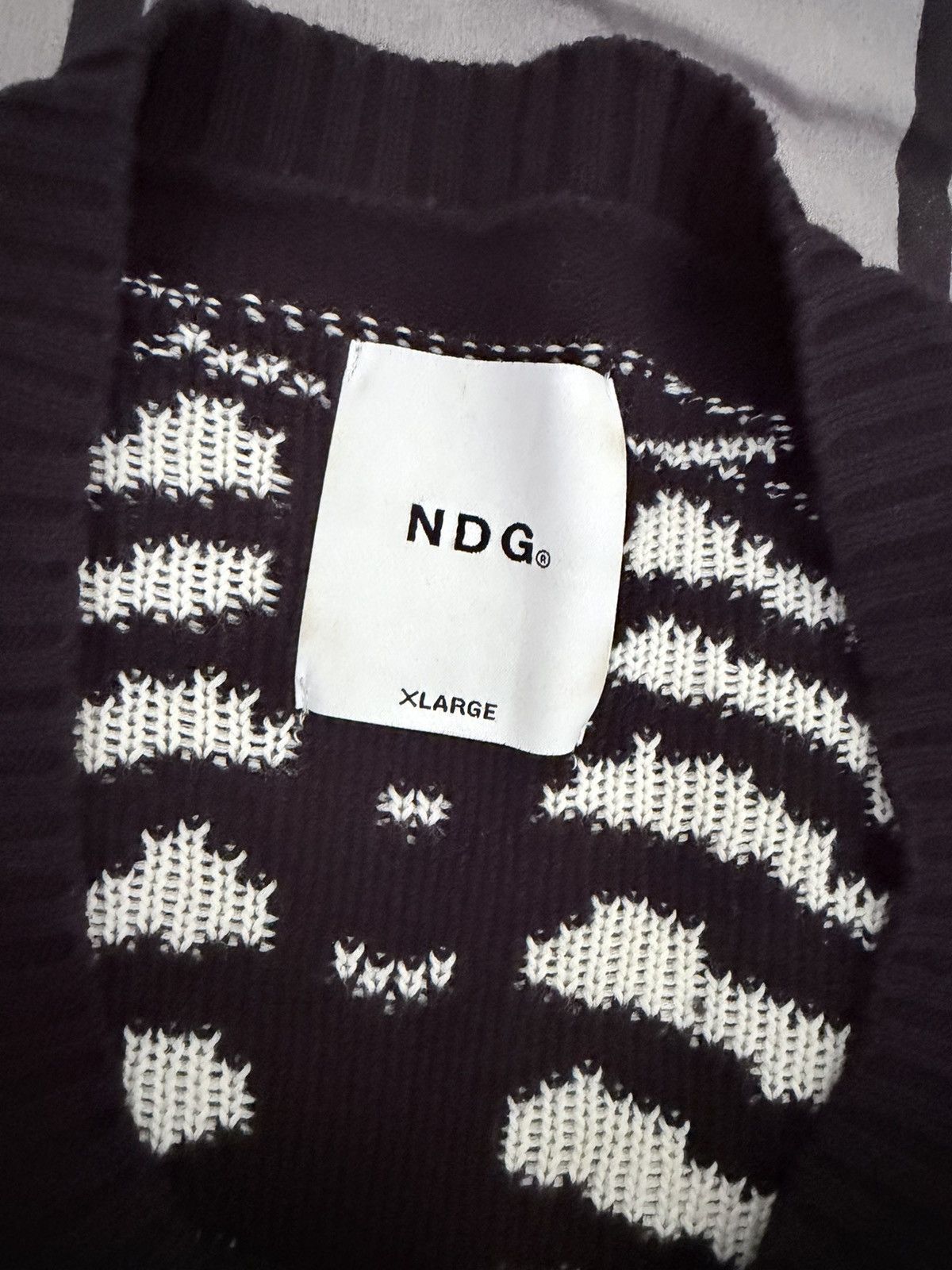 NDG Studio NDG Skeleton Knit Jumper Black White Oversized XL Distressed Size US XL / EU 56 / 4 - 3 Thumbnail