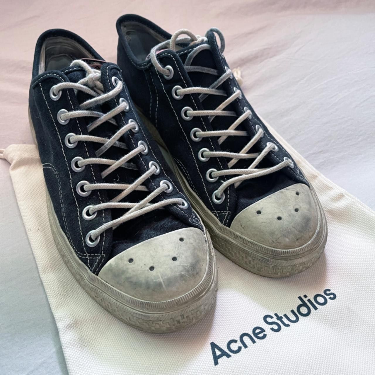 Acne Studios Acne Studios canvas lace-up sneakers Size US 8 / EU 41 - 1 Thumbnail