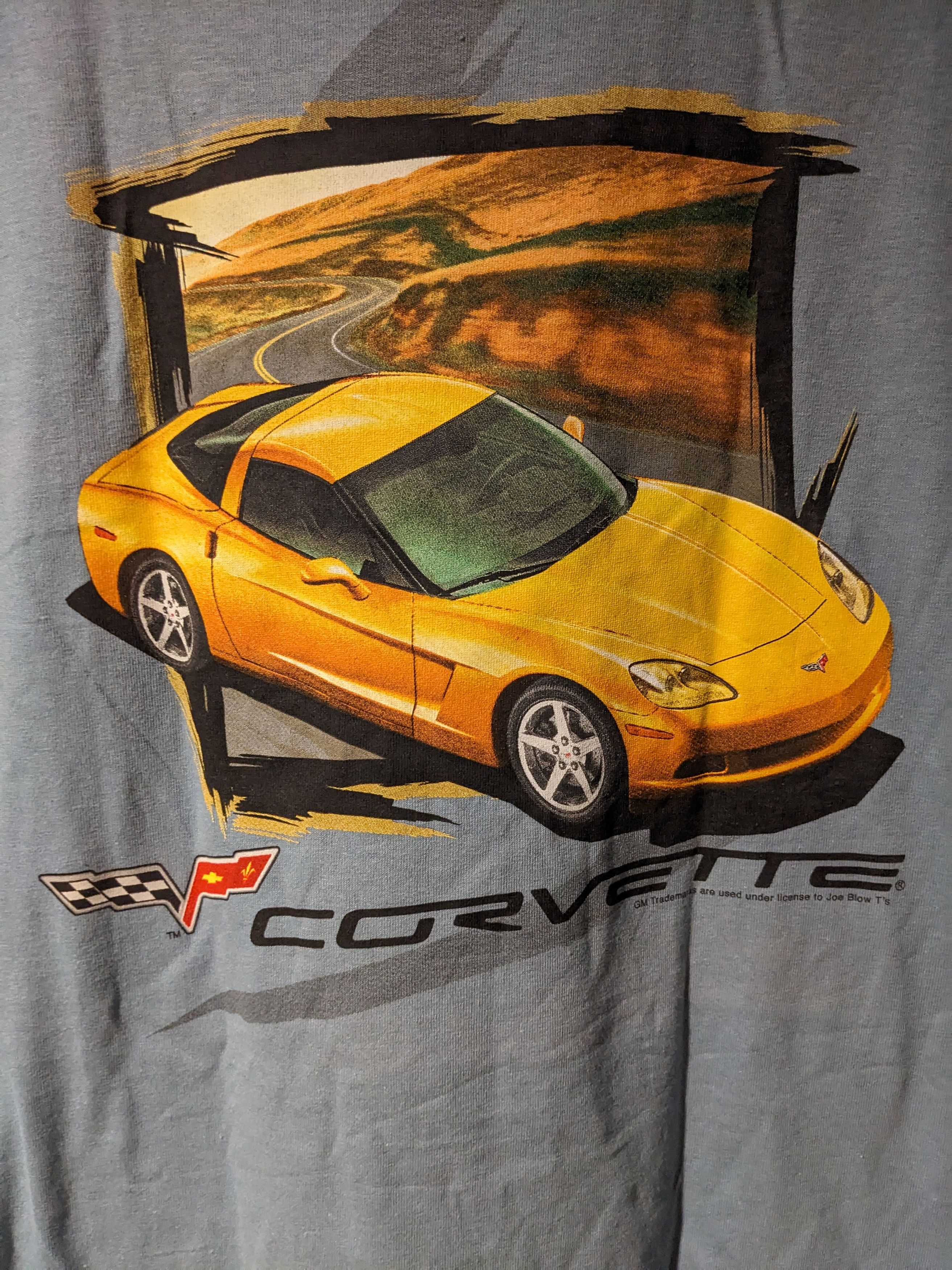 Chevrolet × Vintage Vintage Corvette Z6 Car Show Blue Large T-Shirt Size US L / EU 52-54 / 3 - 2 Thumbnail