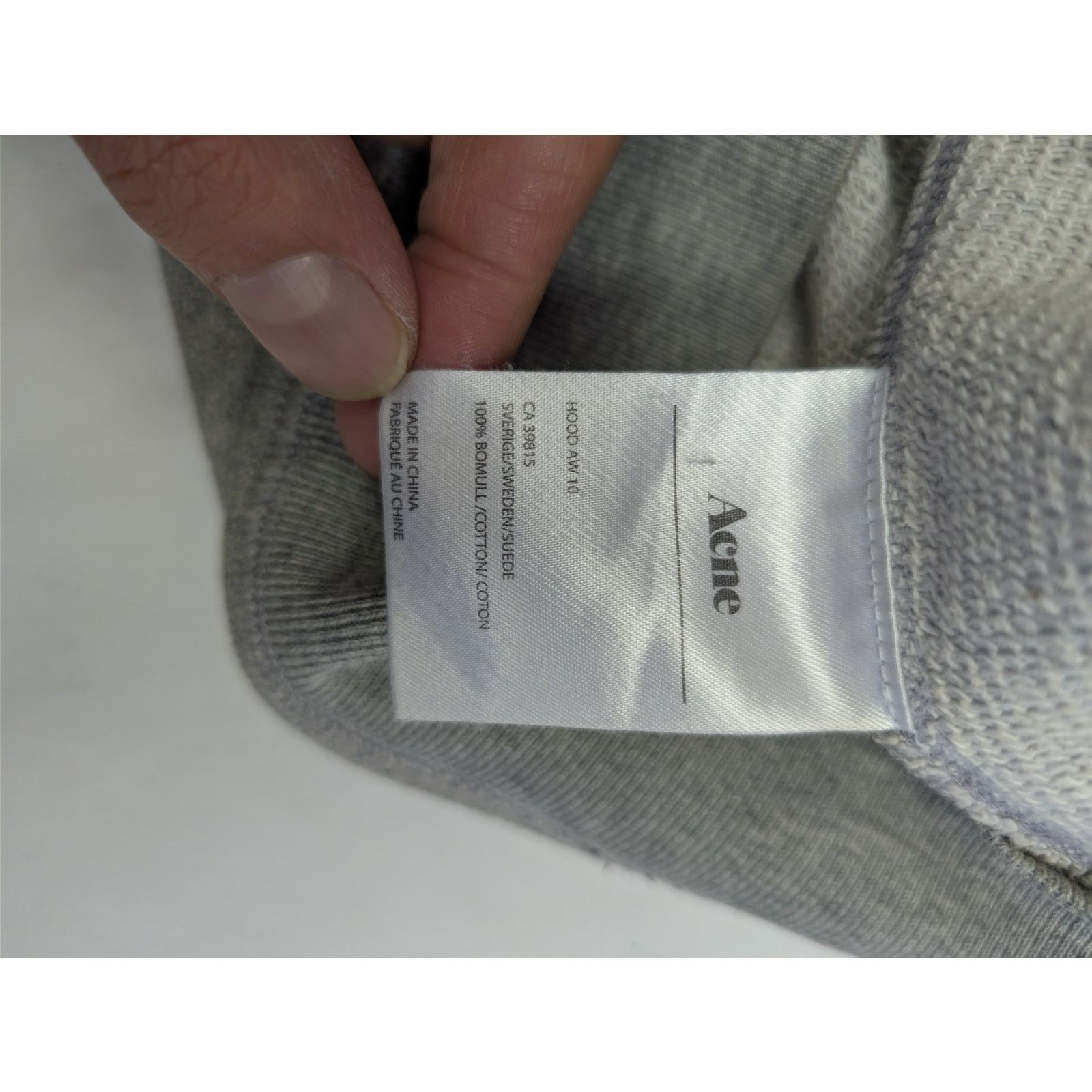 Acne Studios o1rshd1 Acne Full Zip Acne Hoodie in Grey Size US S / EU 44-46 / 1 - 18 Thumbnail