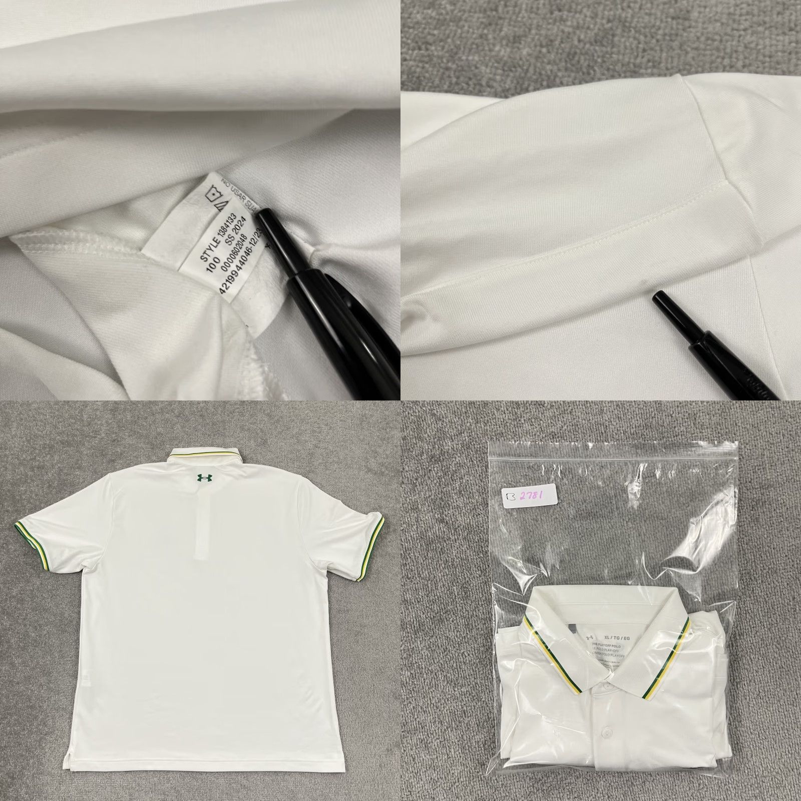 Under Armour Under Armour Polo Mens XL White Golf Performance Shirt Size US XL / EU 56 / 4 - 8 Thumbnail