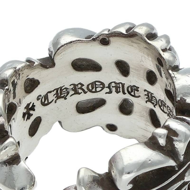 Chrome Hearts Chrome Hearts Double Floral Cross Silver Ring Size ONE SIZE - 4 Thumbnail