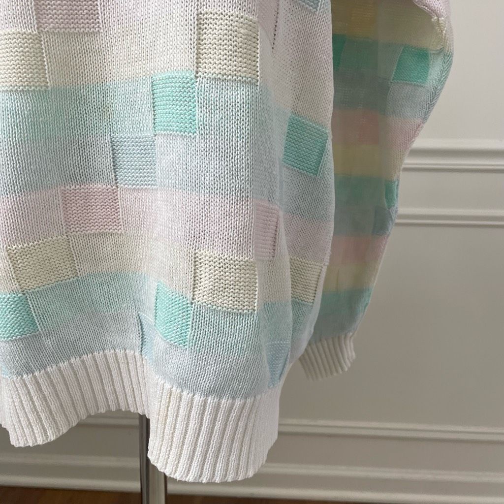 Vintage Vintage 80s Magnet Pastel Pink Yellow Blue Green Oversized S Size S / US 4 / IT 40 - 3 Thumbnail