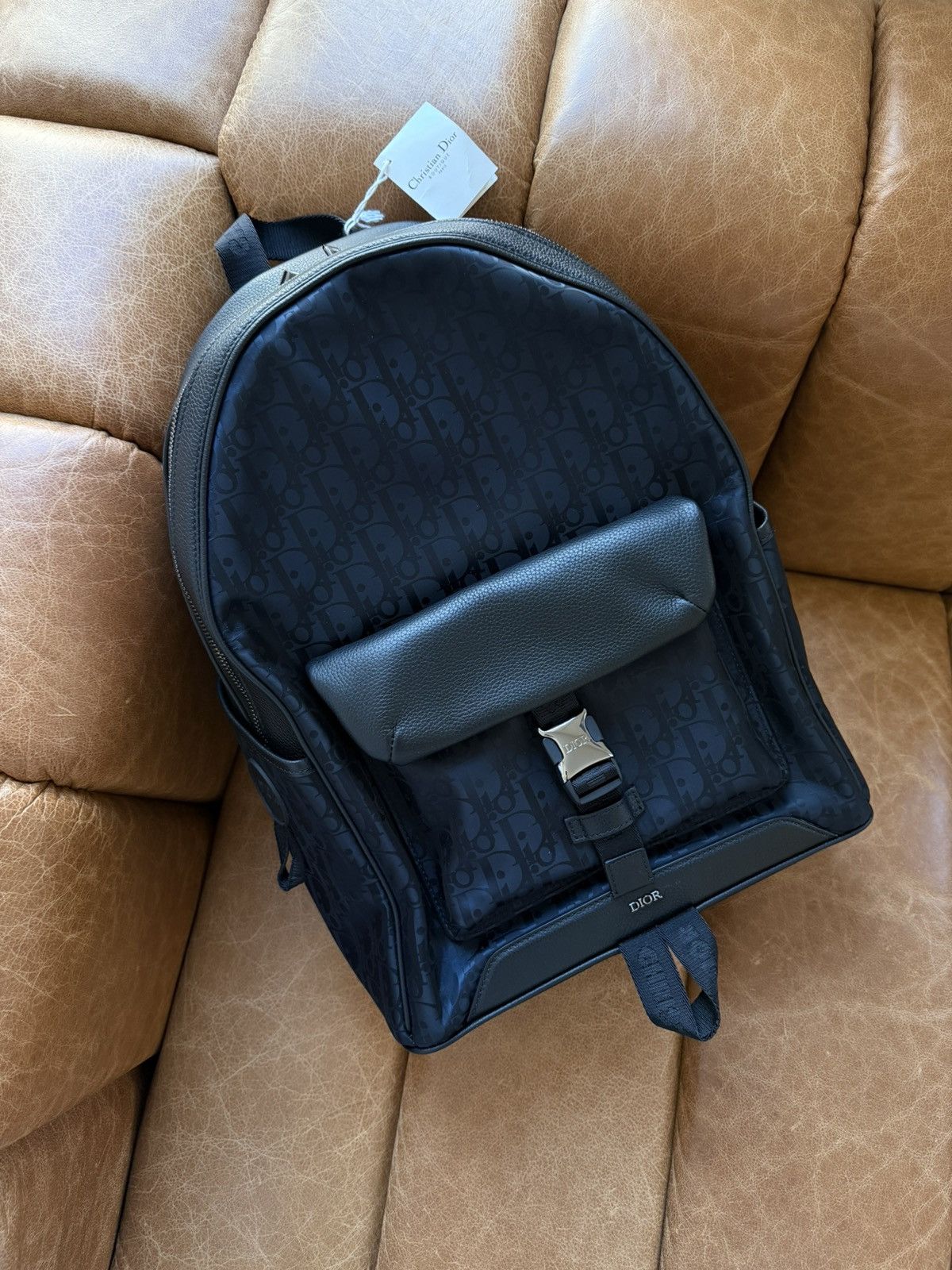 Dior Black Oblique Nylon Explorer Backpack Size ONE SIZE - 1 Thumbnail