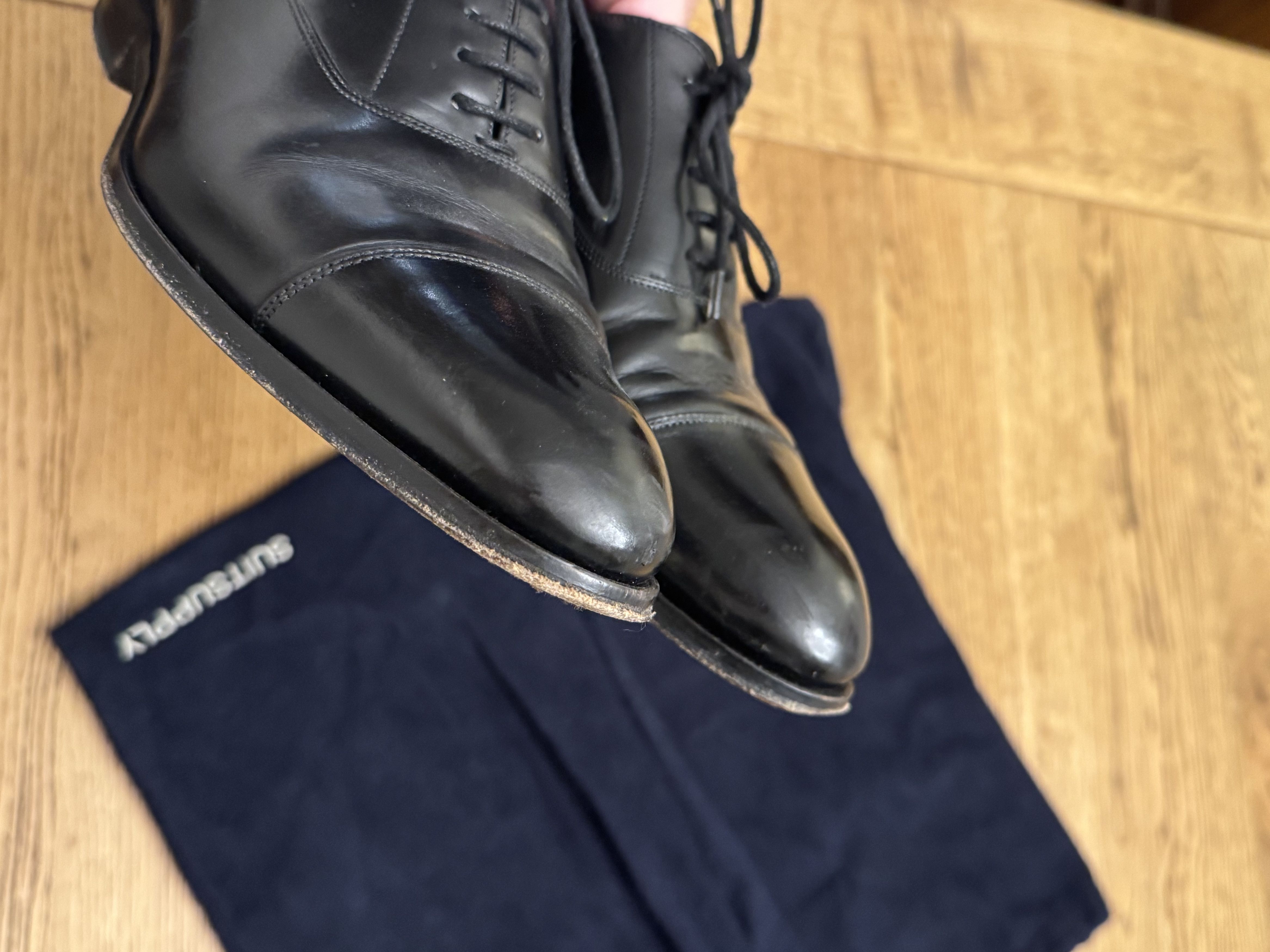 Suitsupply SuitSupply Black Oxford Dress Shoes Size US 8.5 / EU 41-42 - 5 Thumbnail