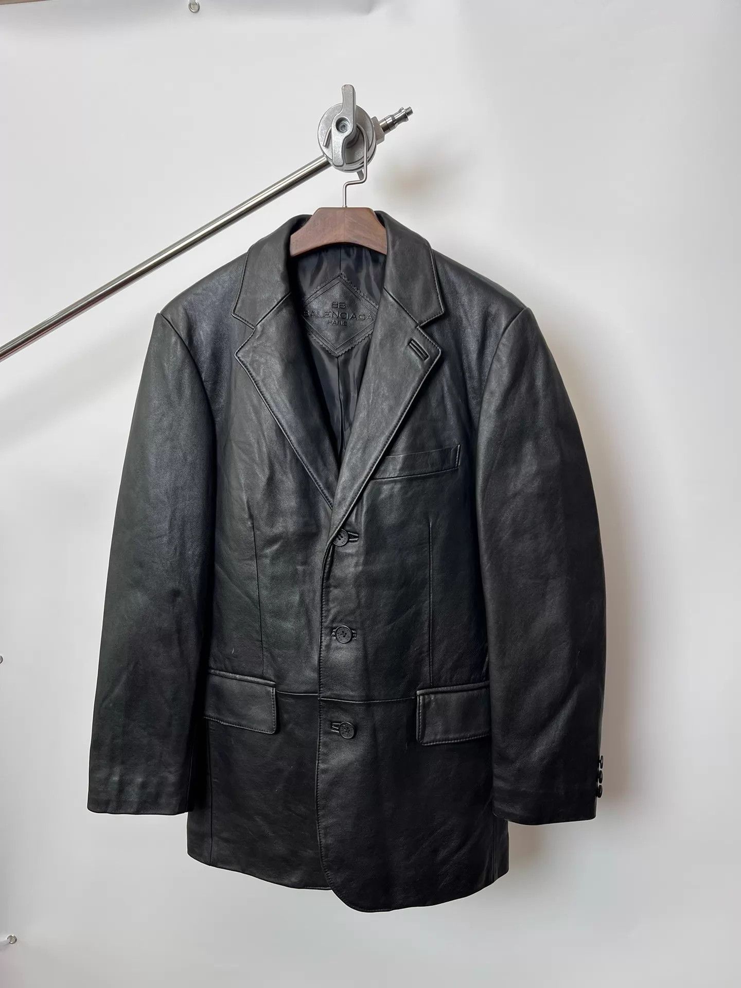 Balenciaga Balenciaga Vintage Sheepskin Tailored Blazer Size 3 Size US L / EU 52-54 / 3 - 2 Thumbnail
