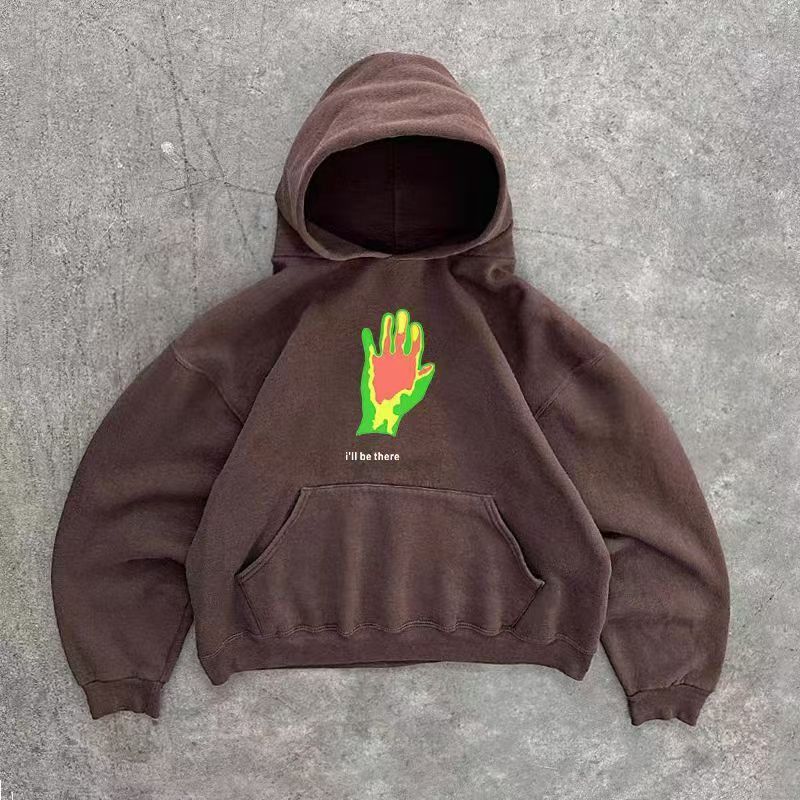 Japanese Brand × Vintage Brown Vintage Palm Pattern Cotton Hoodie Size US M / EU 48-50 / 2 - 1 Thumbnail