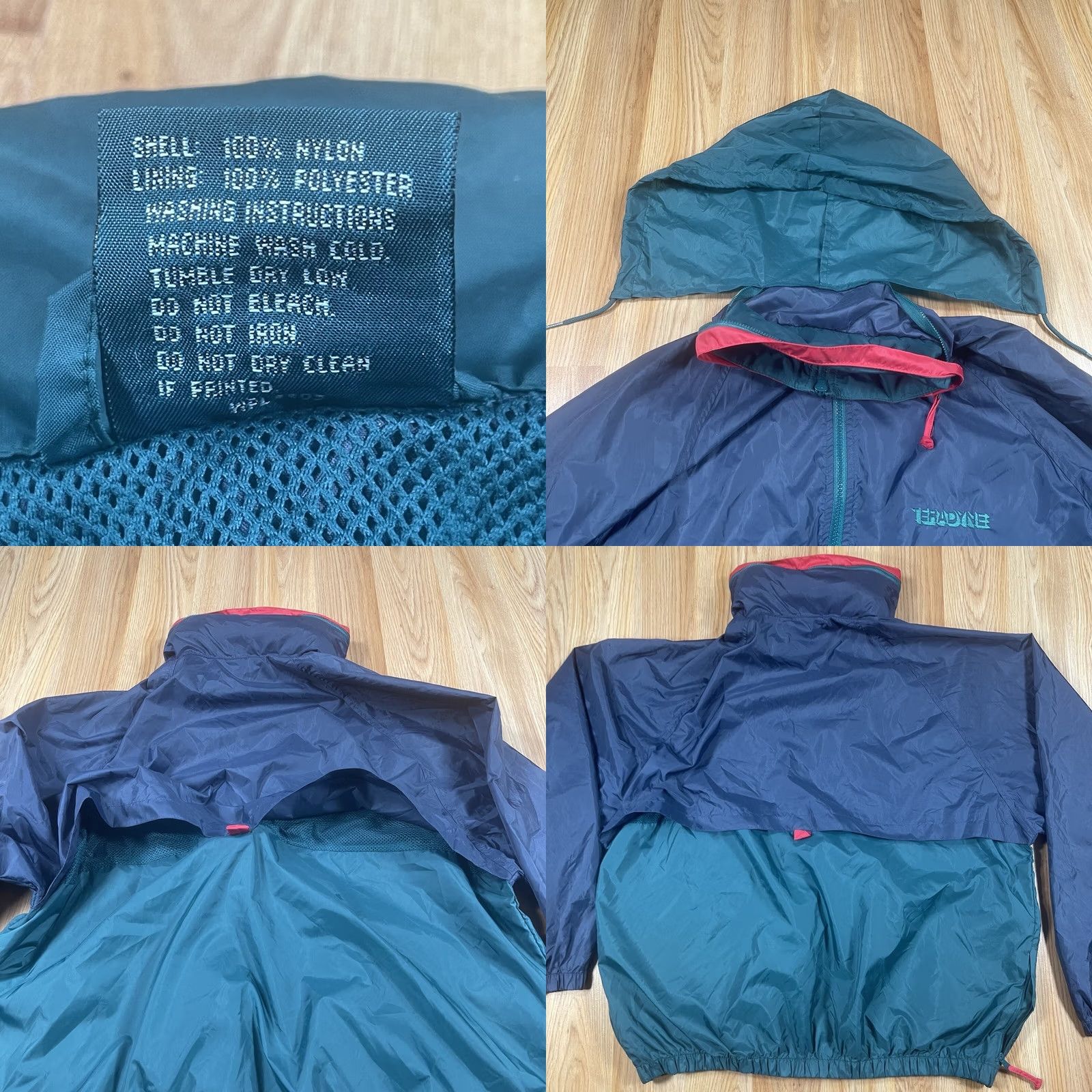 Dunbrooke Dunbrooke Windbreaker Jacket Men XL Blue Green Full Zip Hooded WarmUp Windbreaker Jacket XL Men Size US XL / EU 56 / 4 - 9 Thumbnail