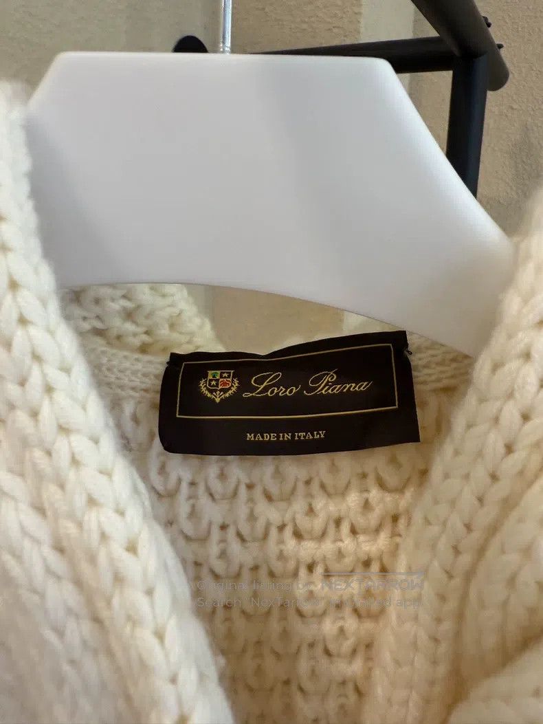 Loro Piana LORO PIANA White Hooded Cardigan Size XS / US 0-2 / IT 36-38 - 4 Thumbnail