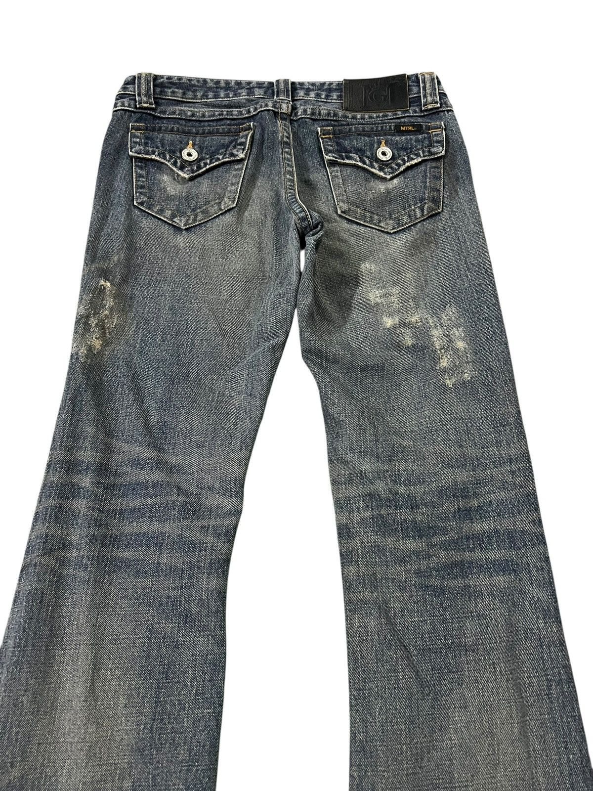 If Six Was Nine Material Girl Flare Distress Low Rise Bootcut Jean Size US 31 - 10 Thumbnail