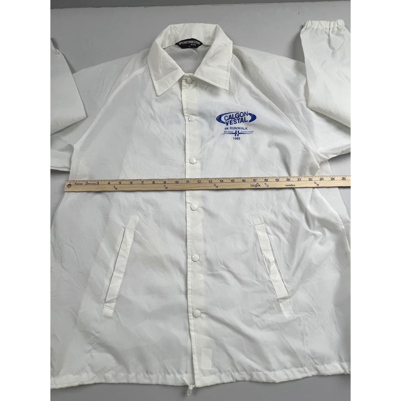 Vintage VINTAGE Sportsmaster Jacket Mens XL White Windbreaker Calgon Run Walk 1995 USA Size US XL / EU 56 / 4 - 5 Thumbnail