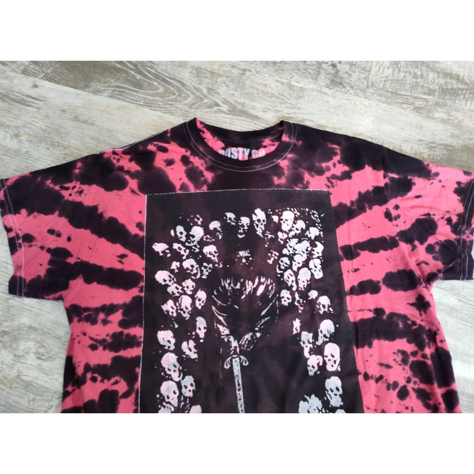 CO VINTAGE Post Malone Posty Co T-Shirt Hollywood Is Bleeding Tour Red Black Tie Dye Mens M Size US M / EU 48-50 / 2 - 3 Thumbnail