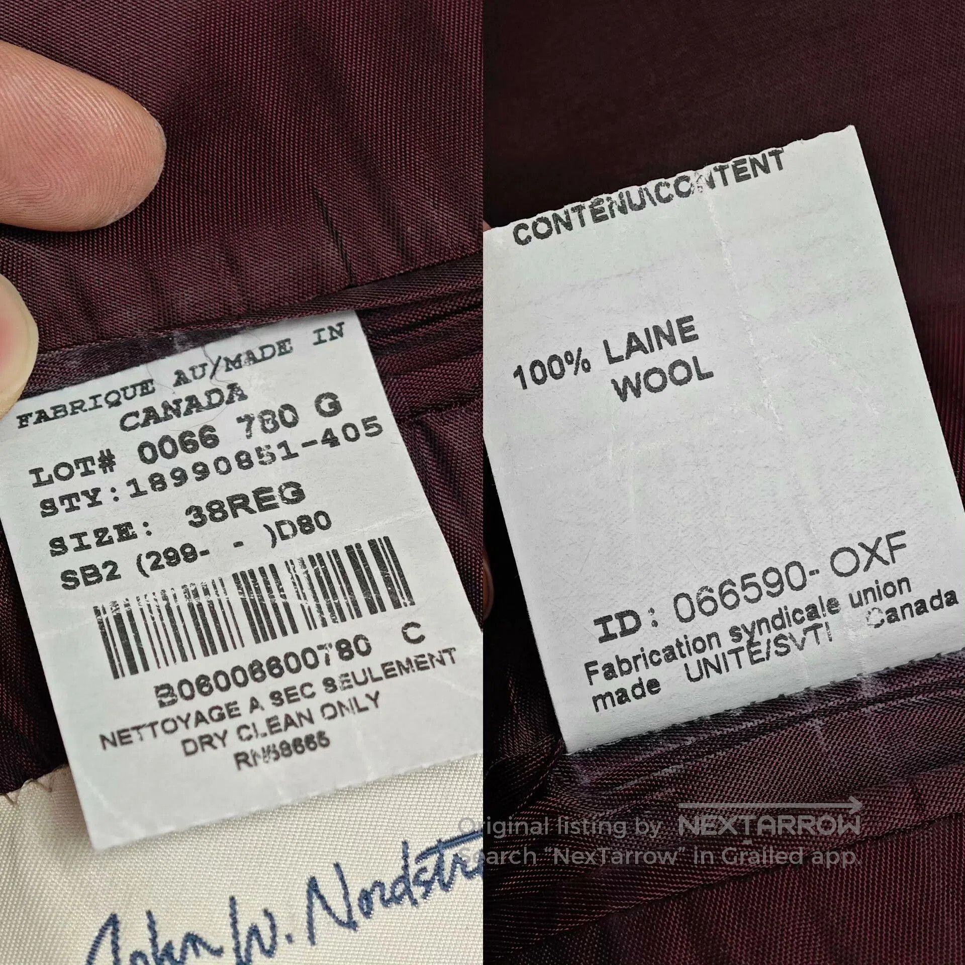 Nordstrom Nordstrom Wool Half-Canvas Blazer. Size US M / EU 48-50 / 2 - 7 Thumbnail