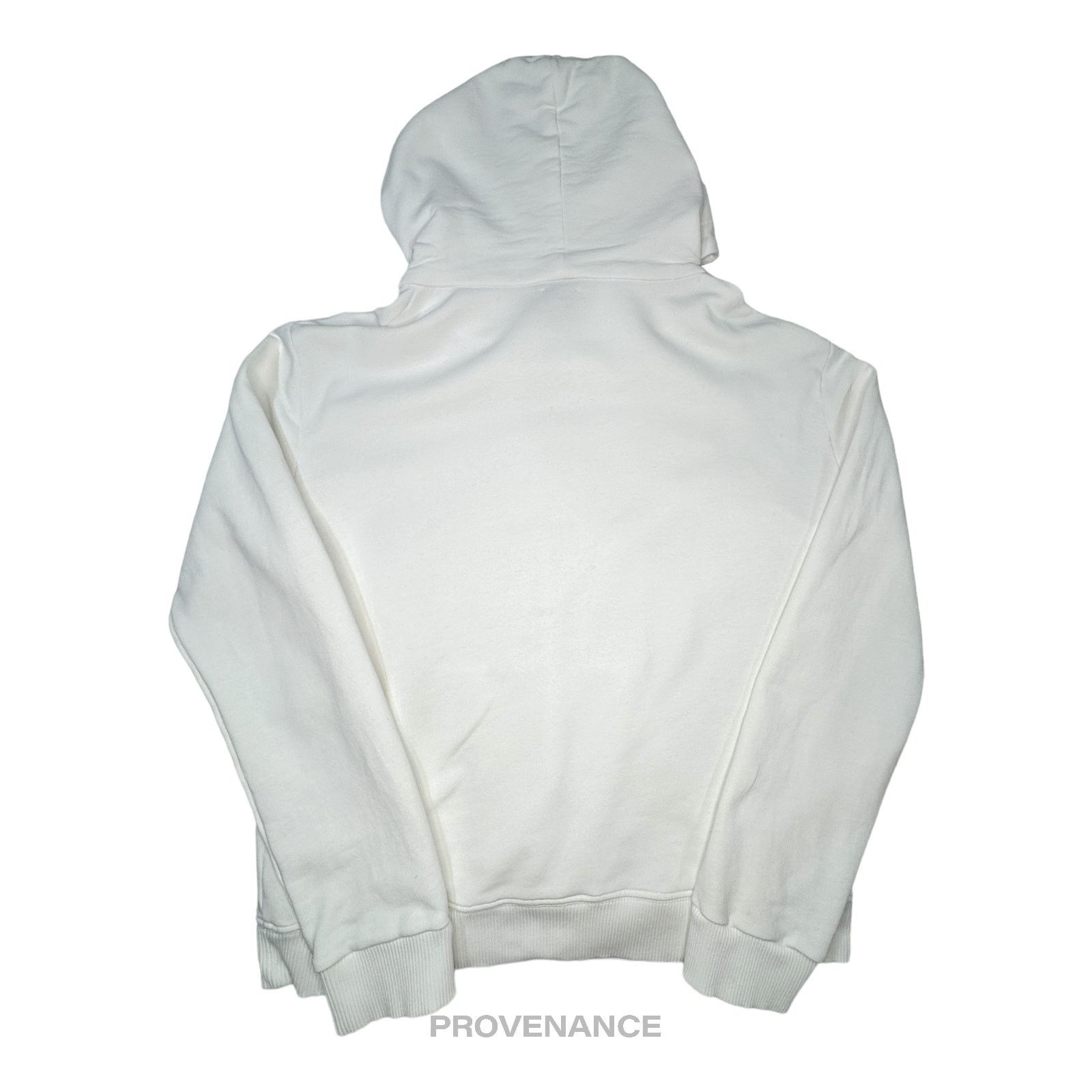 🔴 Saint Laurent Paris SLP Logo Hoodie - White