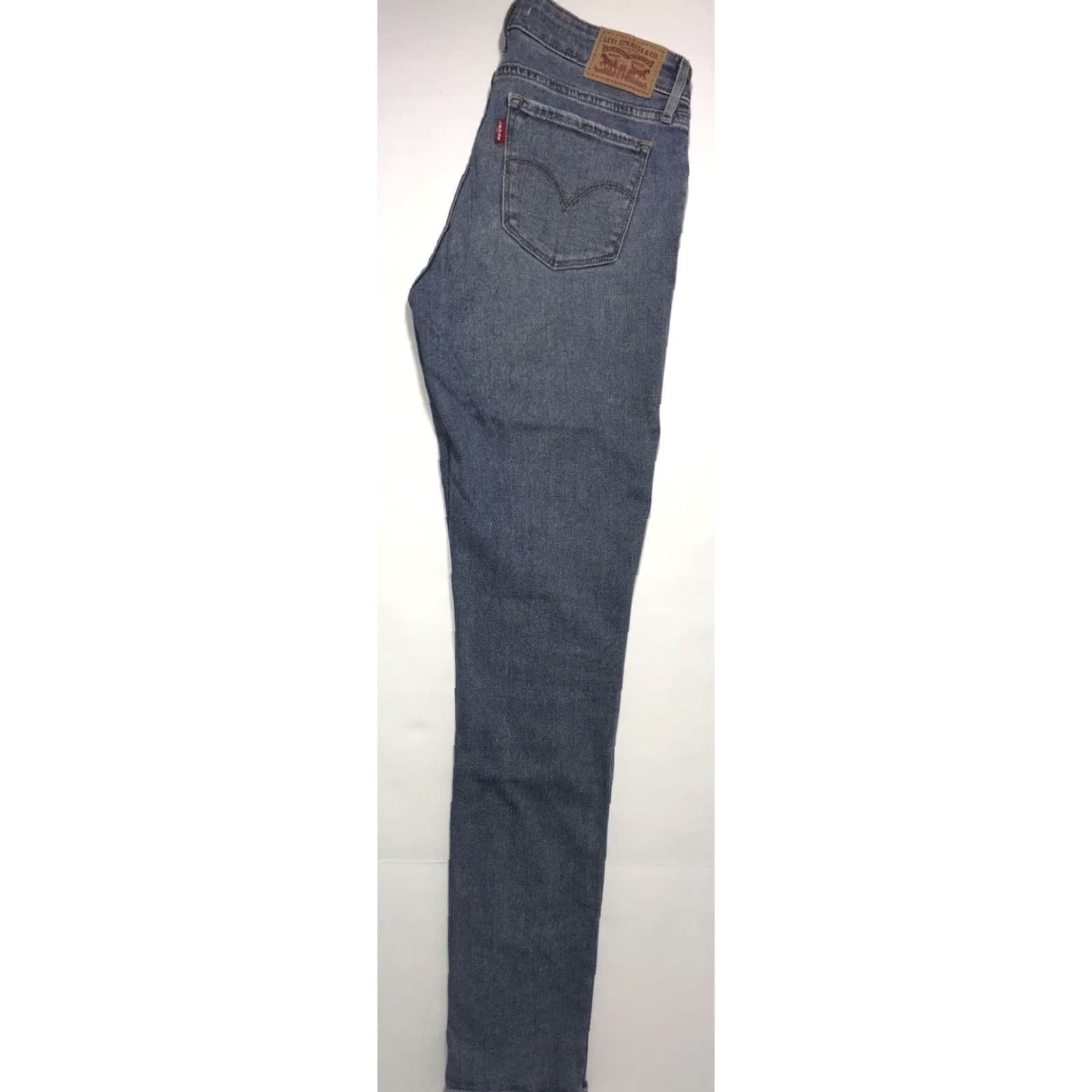 Levi's Levi's Jeans Skinny 711 Women 27 Blue Medium Wash 30in Inseam Low Rise Distressed Slim Pant Womens Size 27" / US 4 / IT 40 - 6 Thumbnail