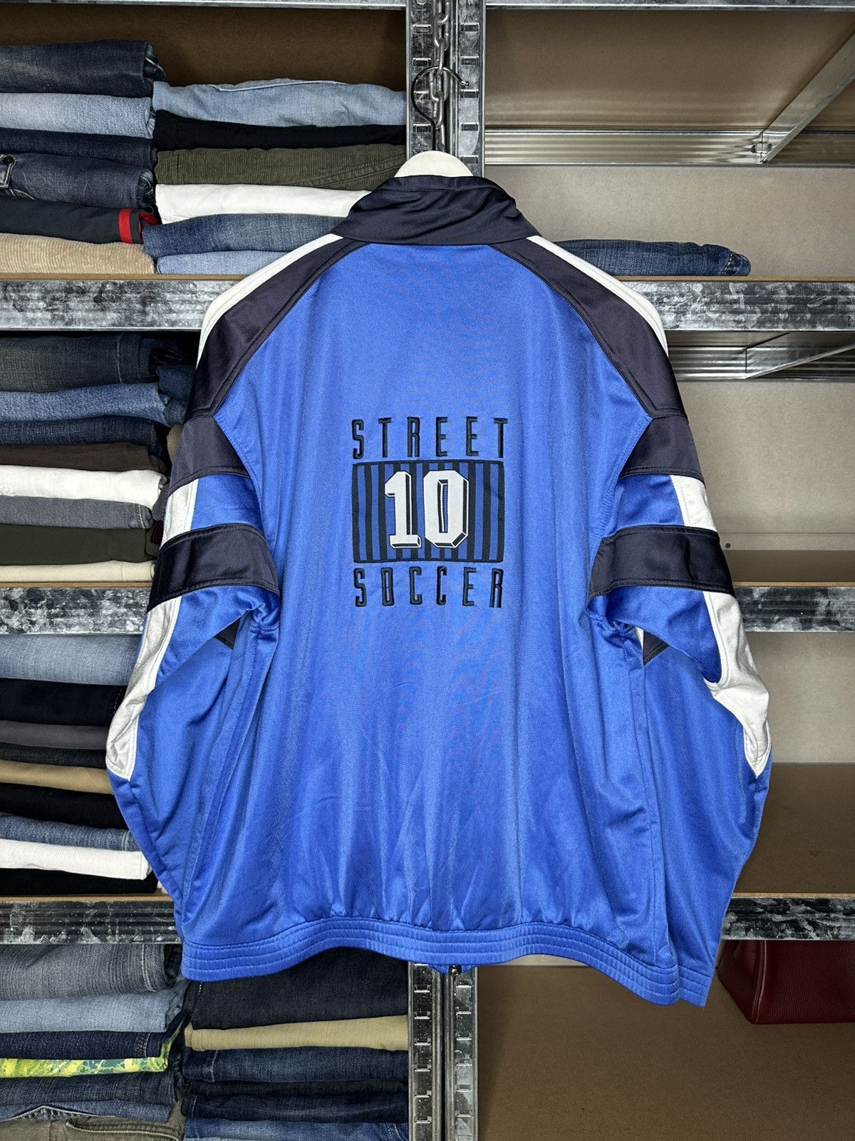 Puma VINTAGE Puma Street Soccer Track Top Jacket Size M 90s Y2K Size US M / EU 48-50 / 2 - 2 Thumbnail