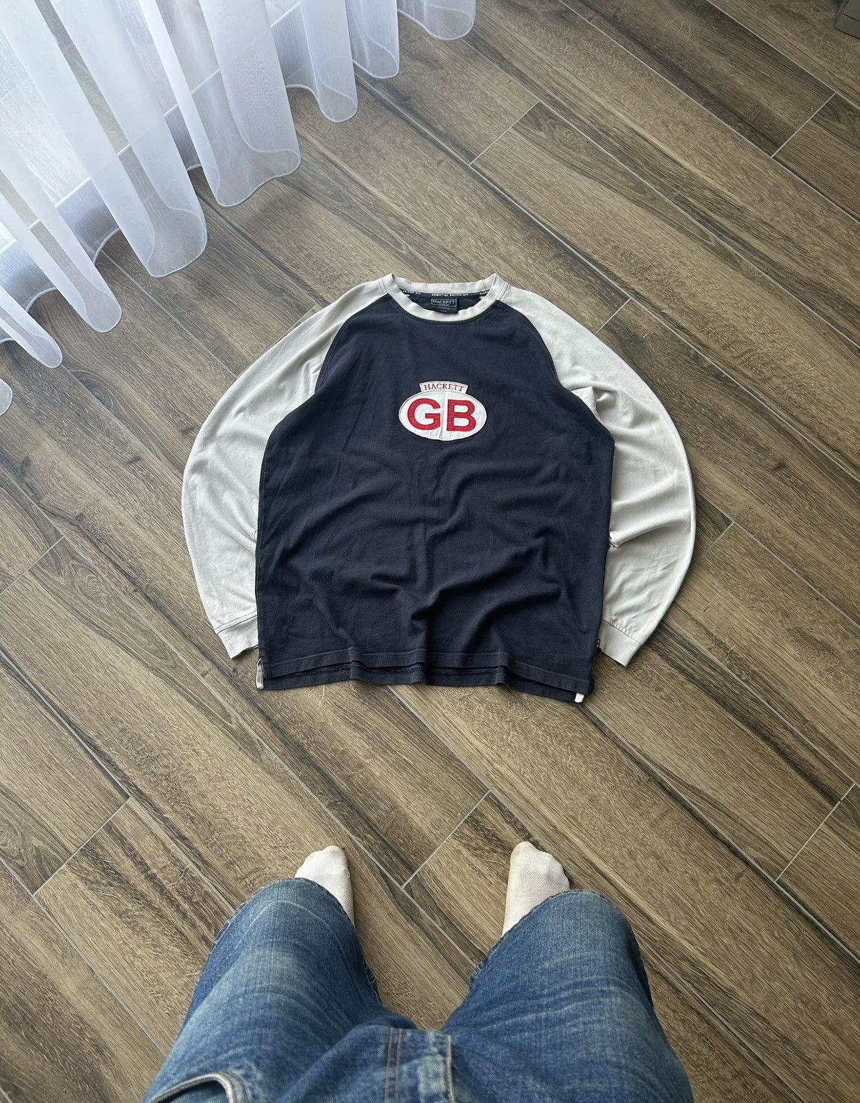 Hackett × Vintage Vintage Hackett Big logo GB 🇬🇧 sweatshirt mens Size US L / EU 52-54 / 3 - 1 Thumbnail