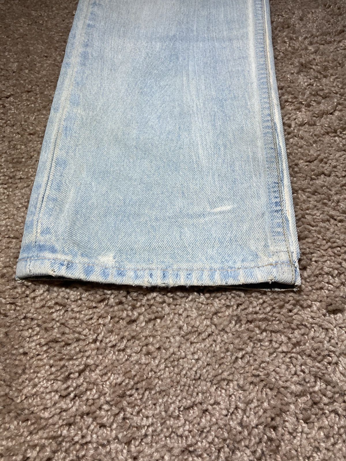 Maison Margiela SS03 Maison Margiela Artisanal Painted Denim Jean White 0 10 Size US 28 / EU 44 - 3 Thumbnail