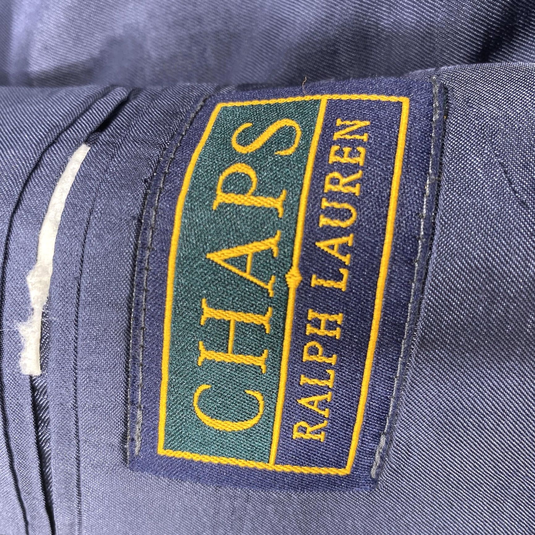 Ralph Lauren Chaps Ralph Lauren Blazer Mens 44R Navy Blue Pure New Wool Sport Coat Gold Size 44R - 7 Thumbnail