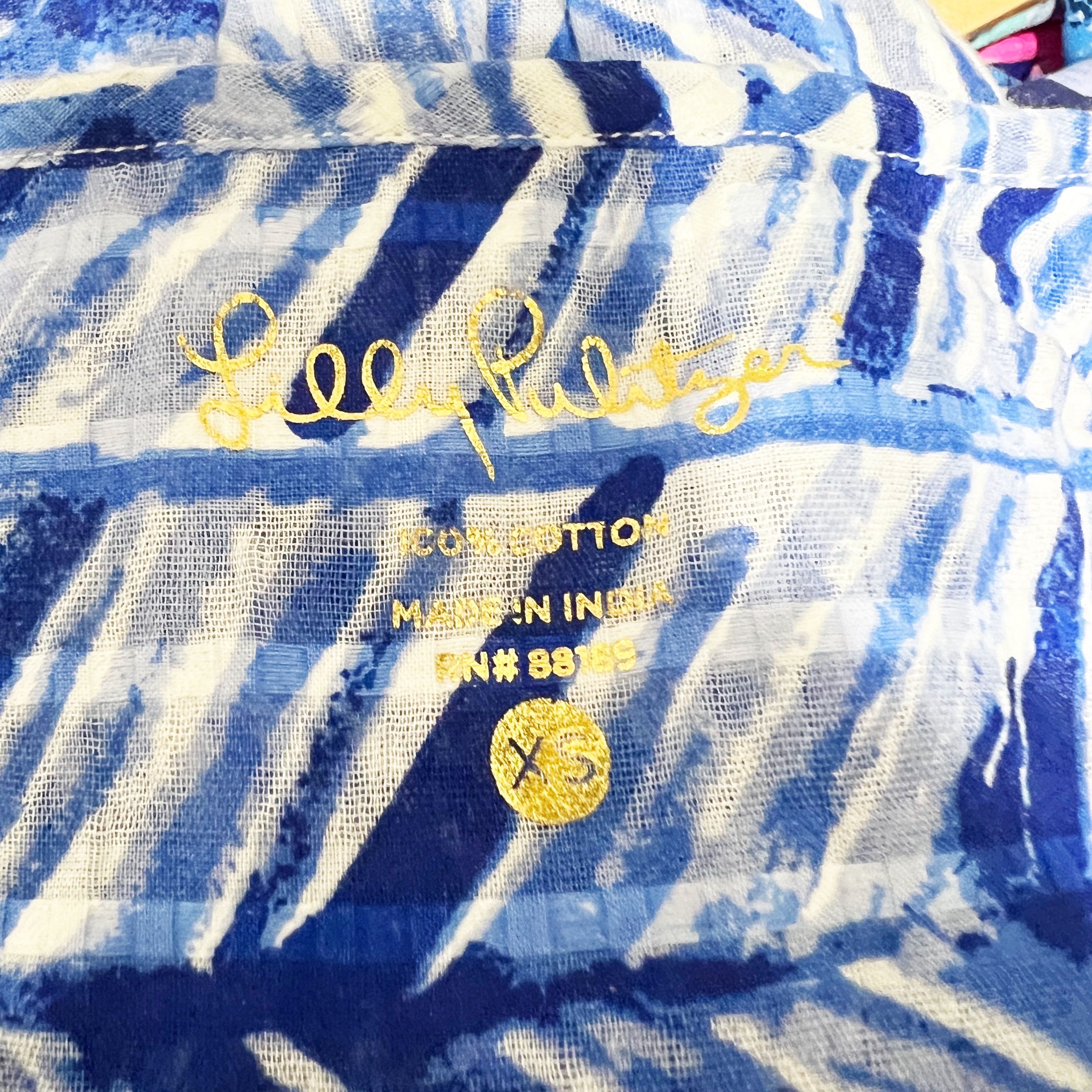 Lilly Pulitzer Lilly Pulitzer Nalani Cotton Pin Tuck Pleated Size XS / US 0-2 / IT 36-38 - 2 Thumbnail
