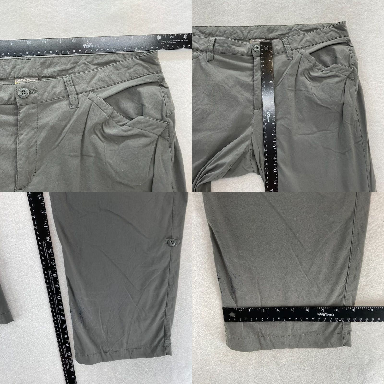Eddie Bauer Eddie Bauer Travex Pants Women's 16 Gray Stretch Nylon Convertible Cargo Size 38" / US 16 / IT 52 - 8 Thumbnail