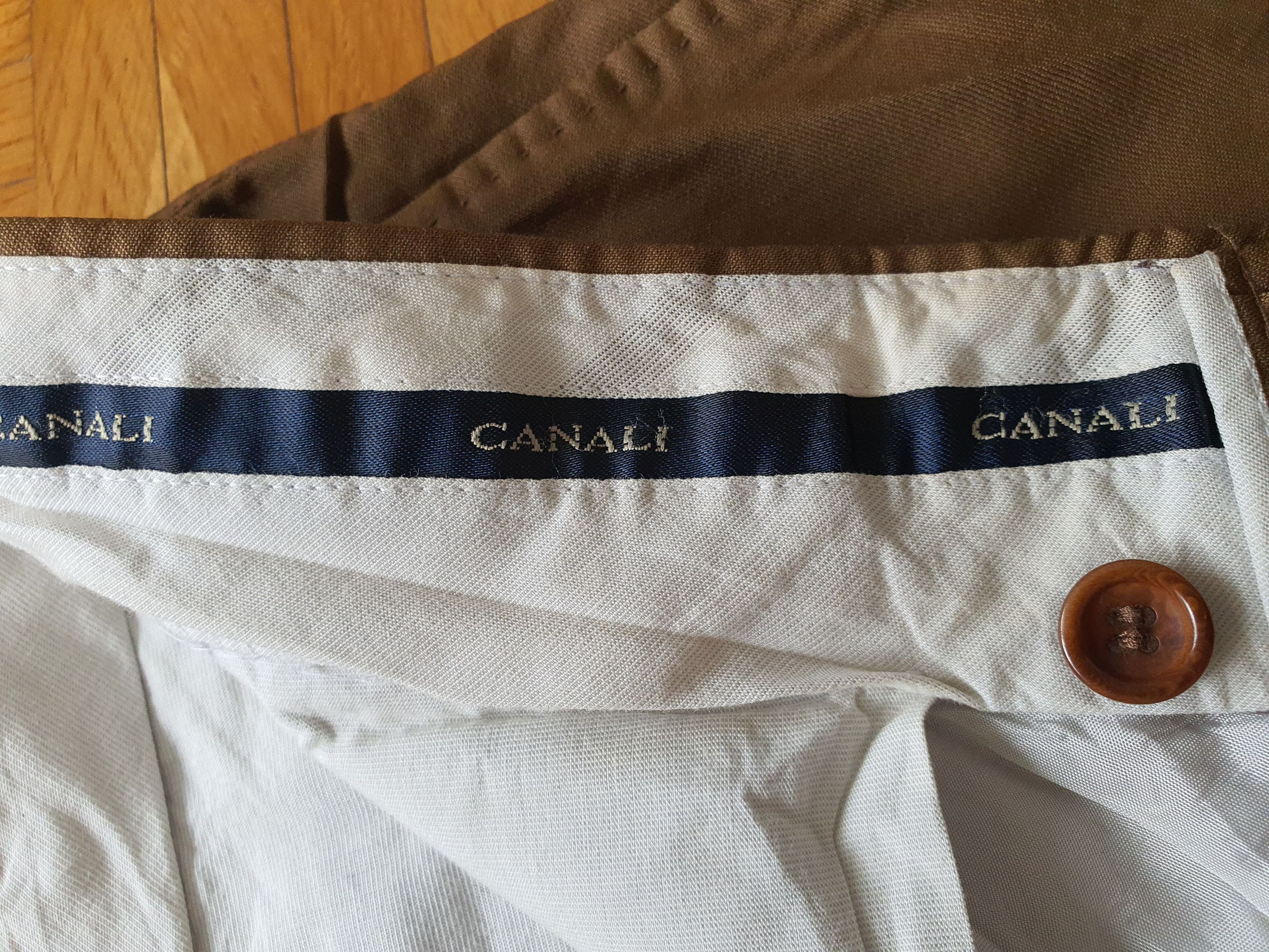 Canali Vintage Pants Trousers - Light, Pleated - Sz EU IT 52, W36 Size 36S - 5 Thumbnail