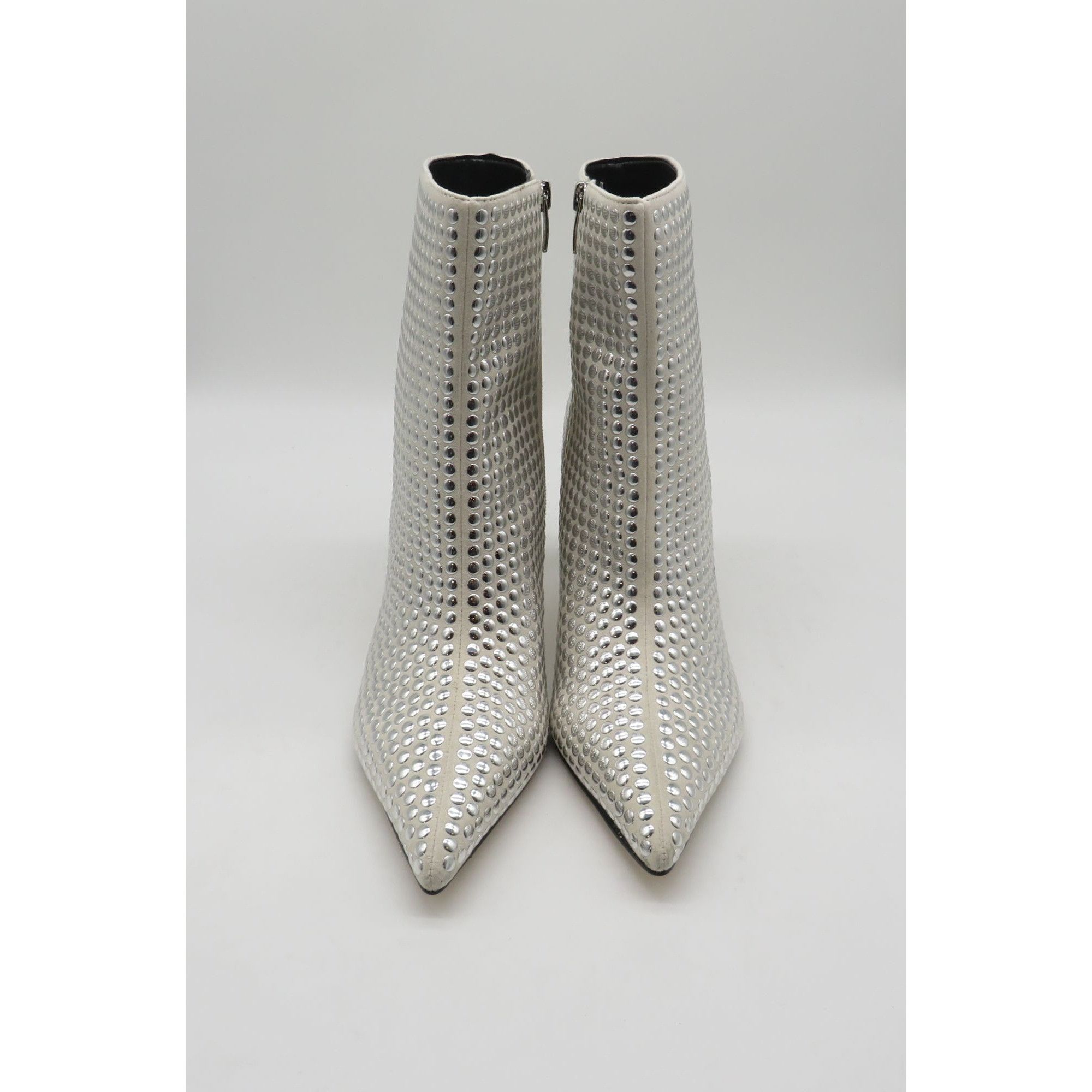 Nine West Nine West Ivory Rhinestone Studded Pointed Toe Ankle Boots 1 Size US 10 / IT 40 - 3 Thumbnail