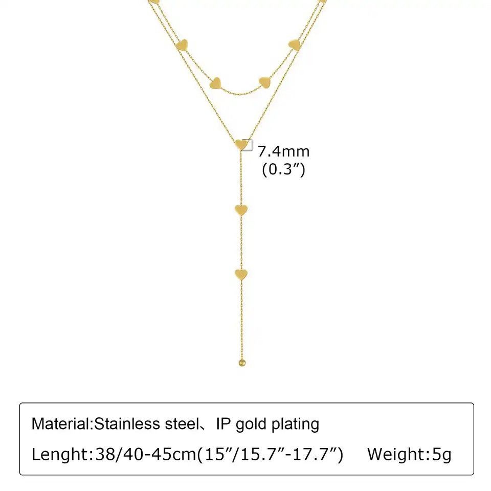 Other Chic Heart Chain Necklace Size ONE SIZE - 2 Thumbnail