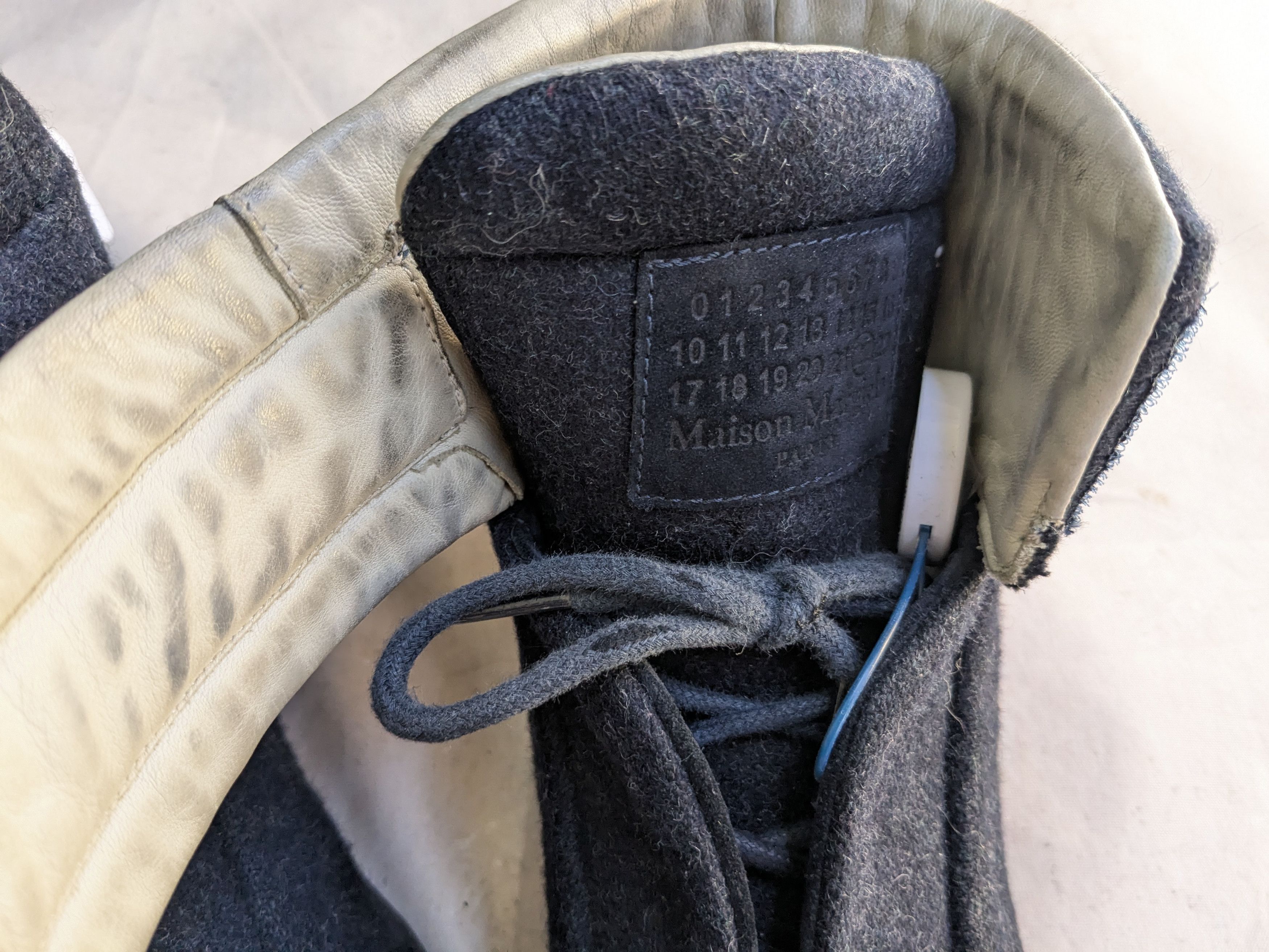 Maison Margiela Maison Margiela Future Navy Blue 8 41 Wool High Tops Size US 8 / EU 41 - 3 Thumbnail