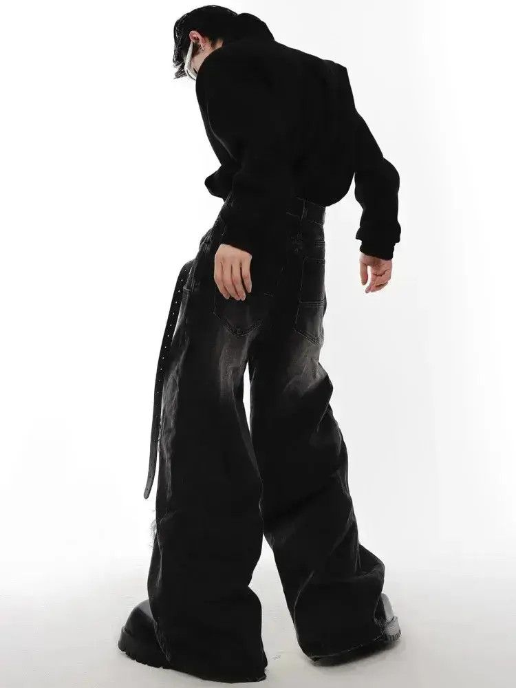 Japanese Brand Japanese Opium Ripped pants design high street holes washed Size US 32 / EU 48 - 6 Thumbnail