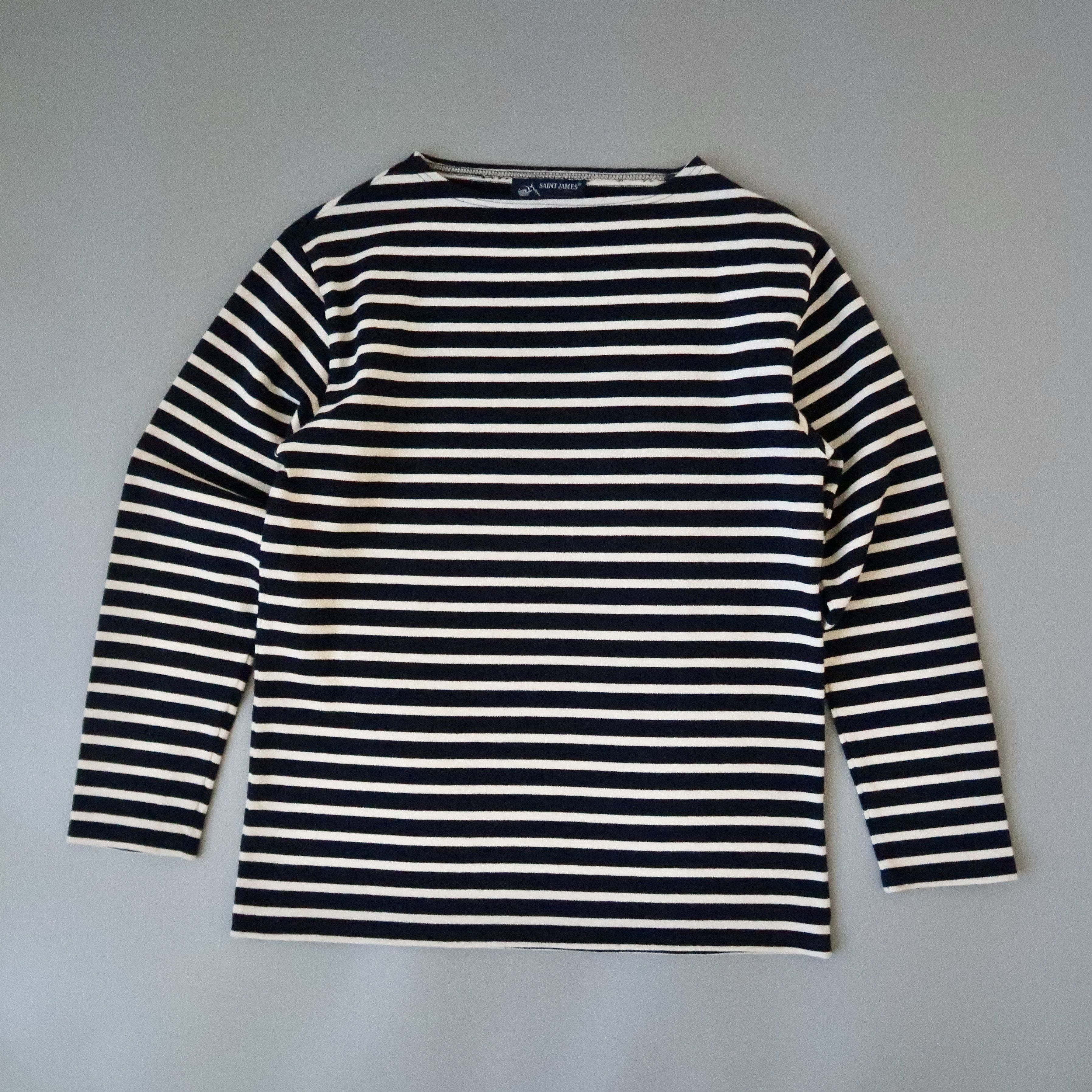 Saint James EXCELLENT, SAINT JAMES heavyweight cotton breton shirt, 3.5 Size US S / EU 44-46 / 1 - 2 Thumbnail