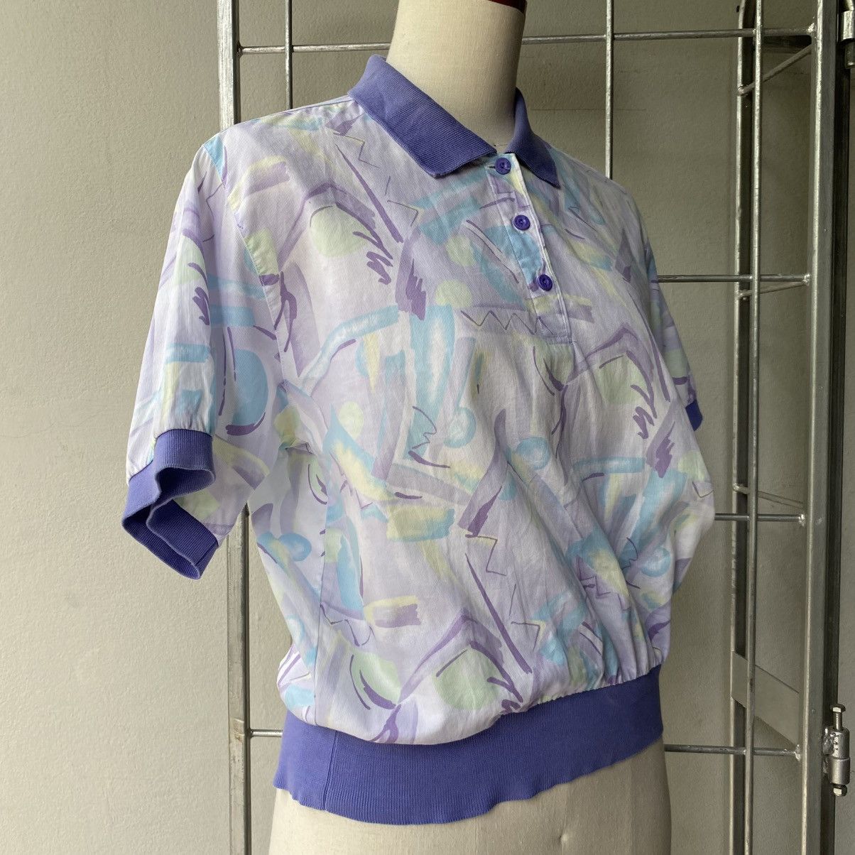 Balenciaga Balenciaga Vintage Pastel Polo Shirt Size M / US 6-8 / IT 42-44 - 4 Thumbnail