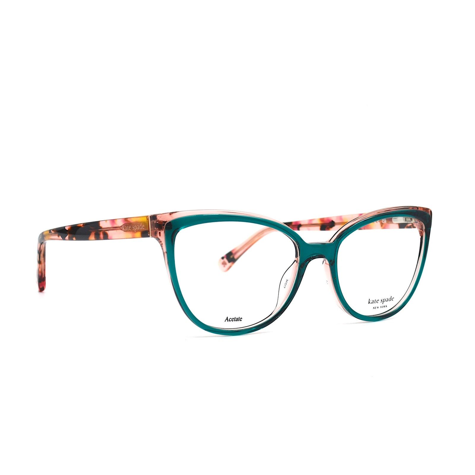 Kate Spade NEW KATE SPADE LUCINDA/G IWB GREEN PINK EYEGLASSES FRAME Size ONE SIZE - 1 Thumbnail