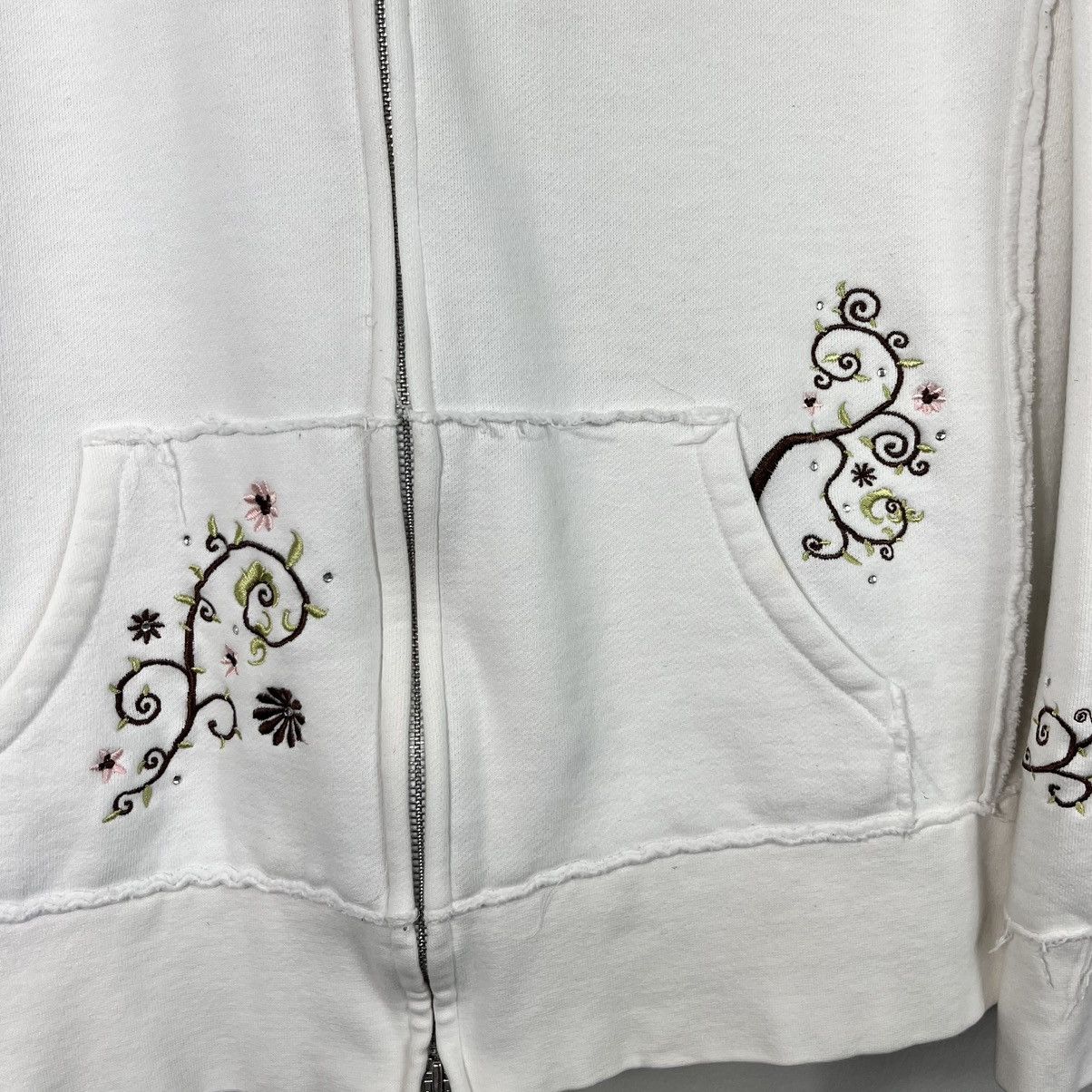 Disney × Vintage Disney Parks Y2K White Minnie Mouse Full Zip Fleece Jacket Size XL / US 12-14 / IT 48-50 - 2 Thumbnail
