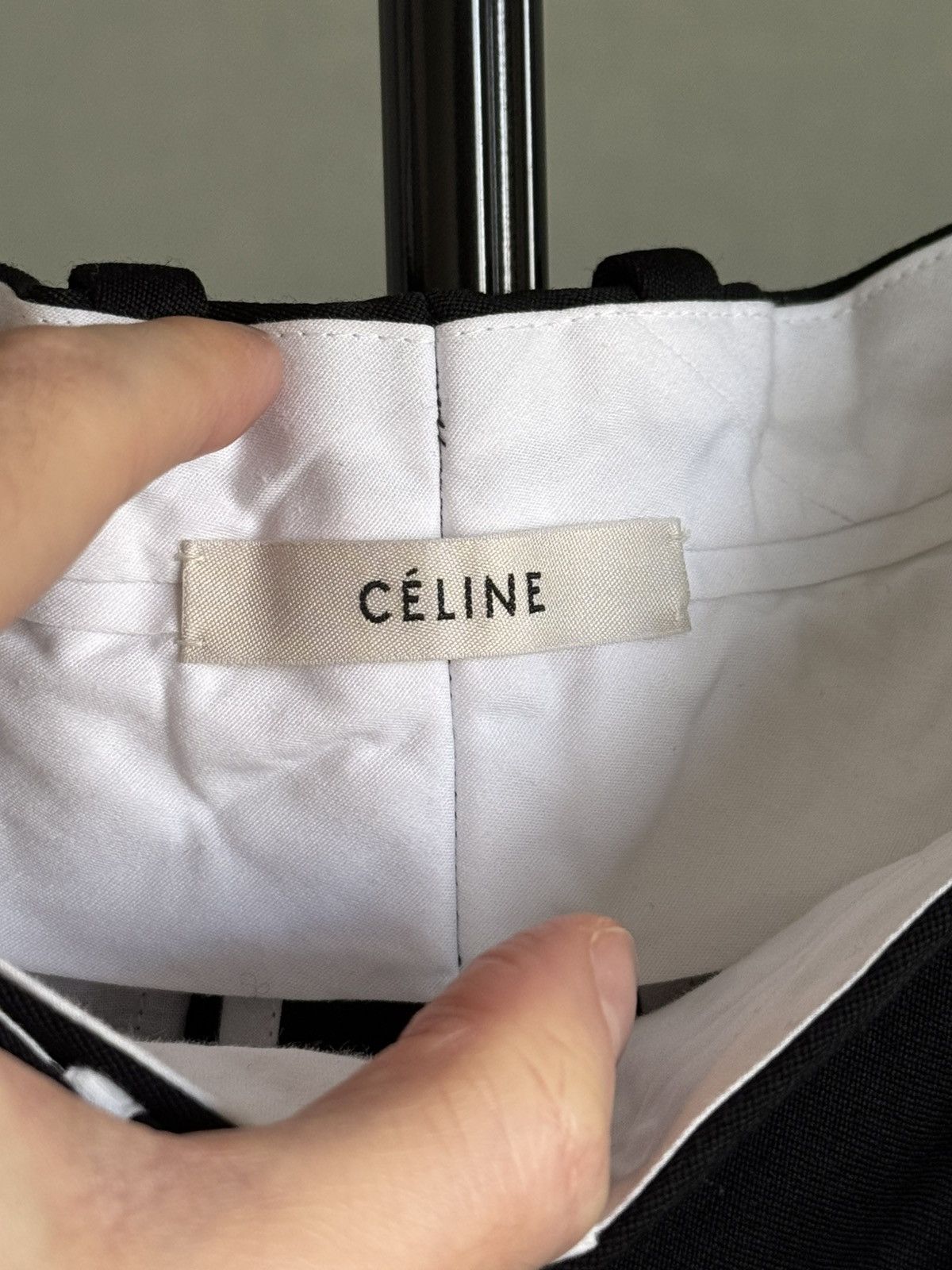 Celine Celine wool trousers size 38 Size 26" / US 2 / IT 38 - 3 Thumbnail